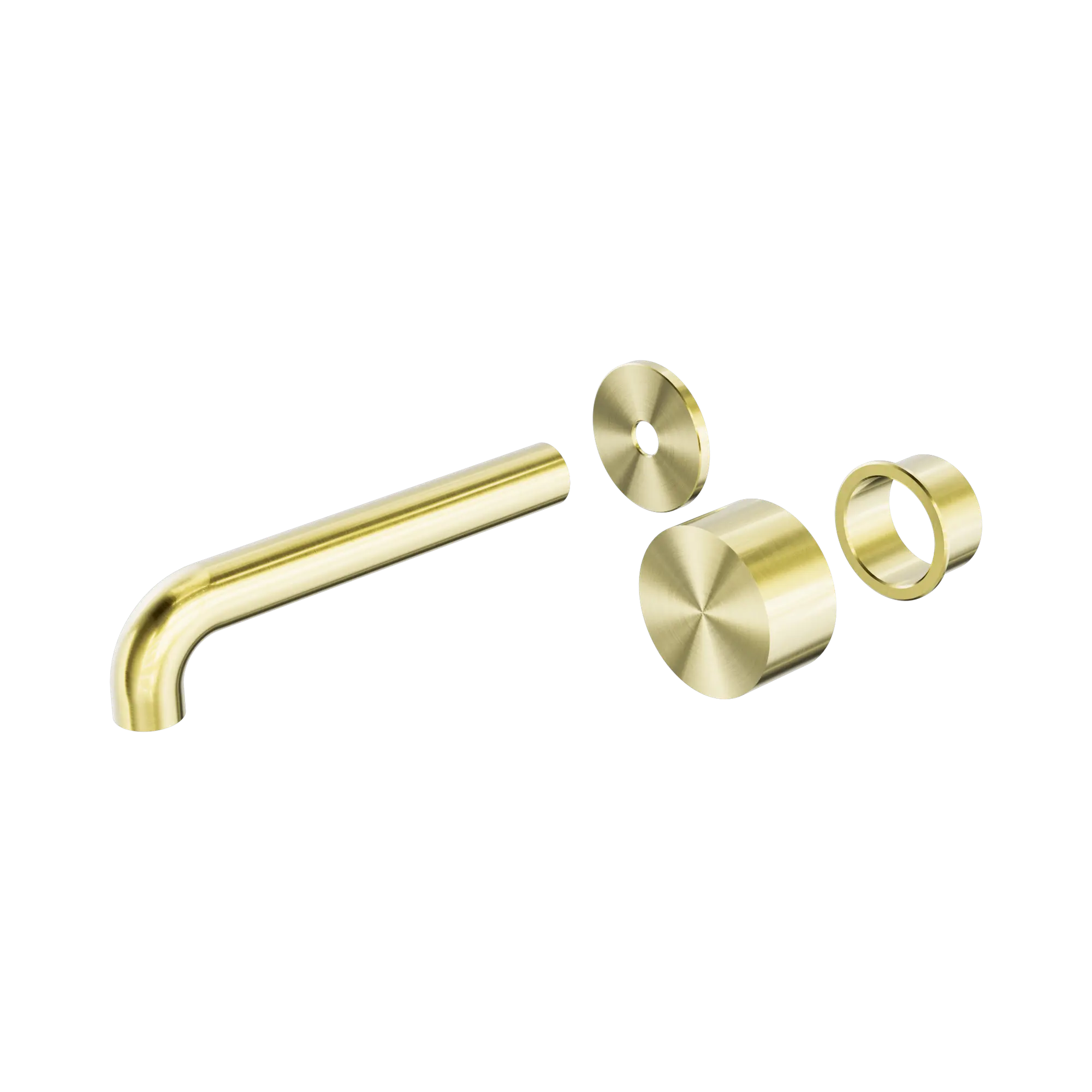 NR271907at120 BG Kara Progressive Wall Basin Bath Set 120mm Trim Kits Only Brushed Gold image 1