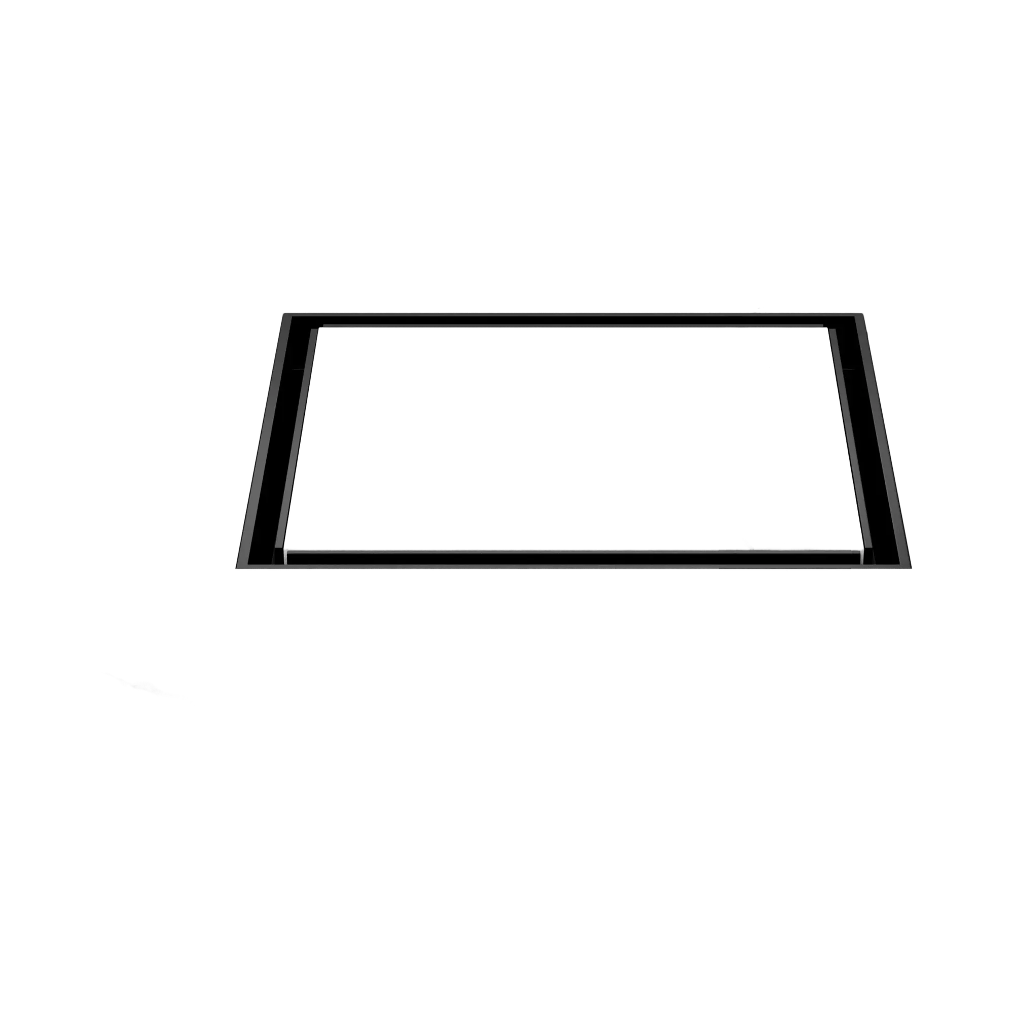 NRFW008 MB 130mm Square Tile Insert Floor Waste 100mm Outlet Matte Black image 3