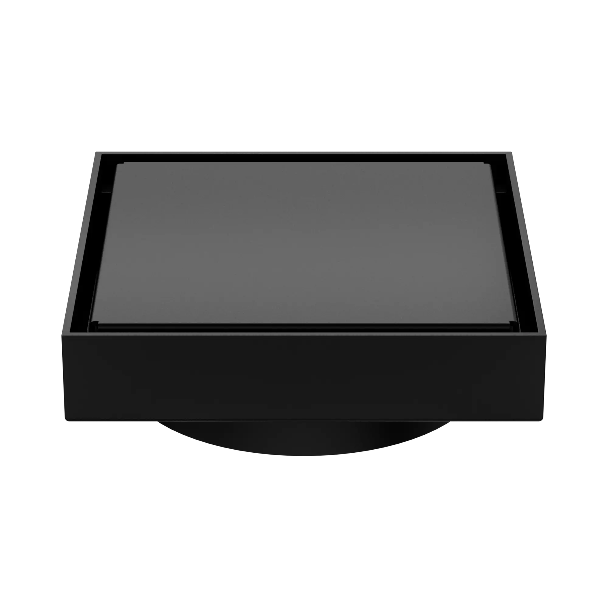 NRFW008 MB 130mm Square Tile Insert Floor Waste 100mm Outlet Matte Black image 4
