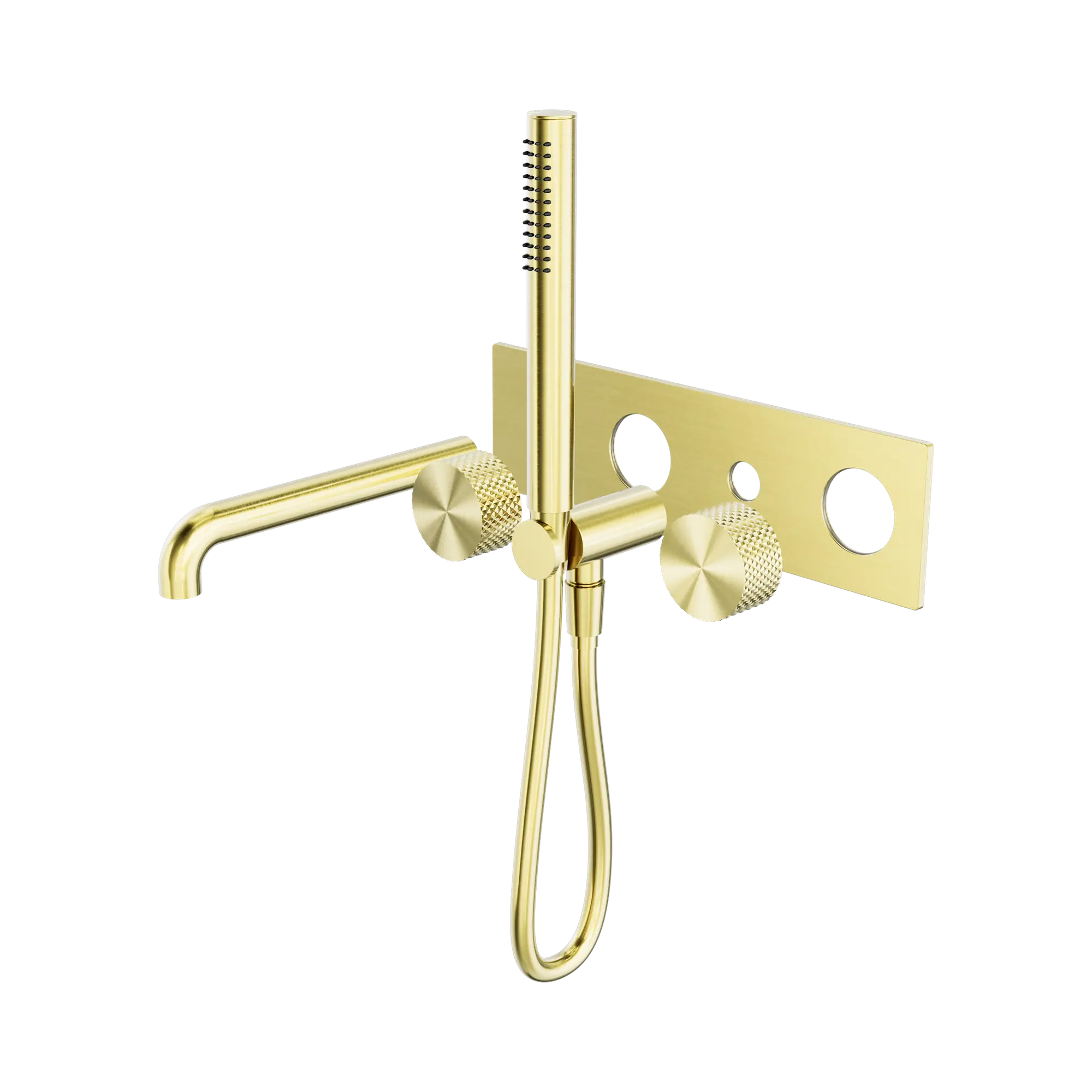 NR252003a250t BG Opal Progressive Shower System With Spout 250mm Trim Kits Only Brushed Gold image 1