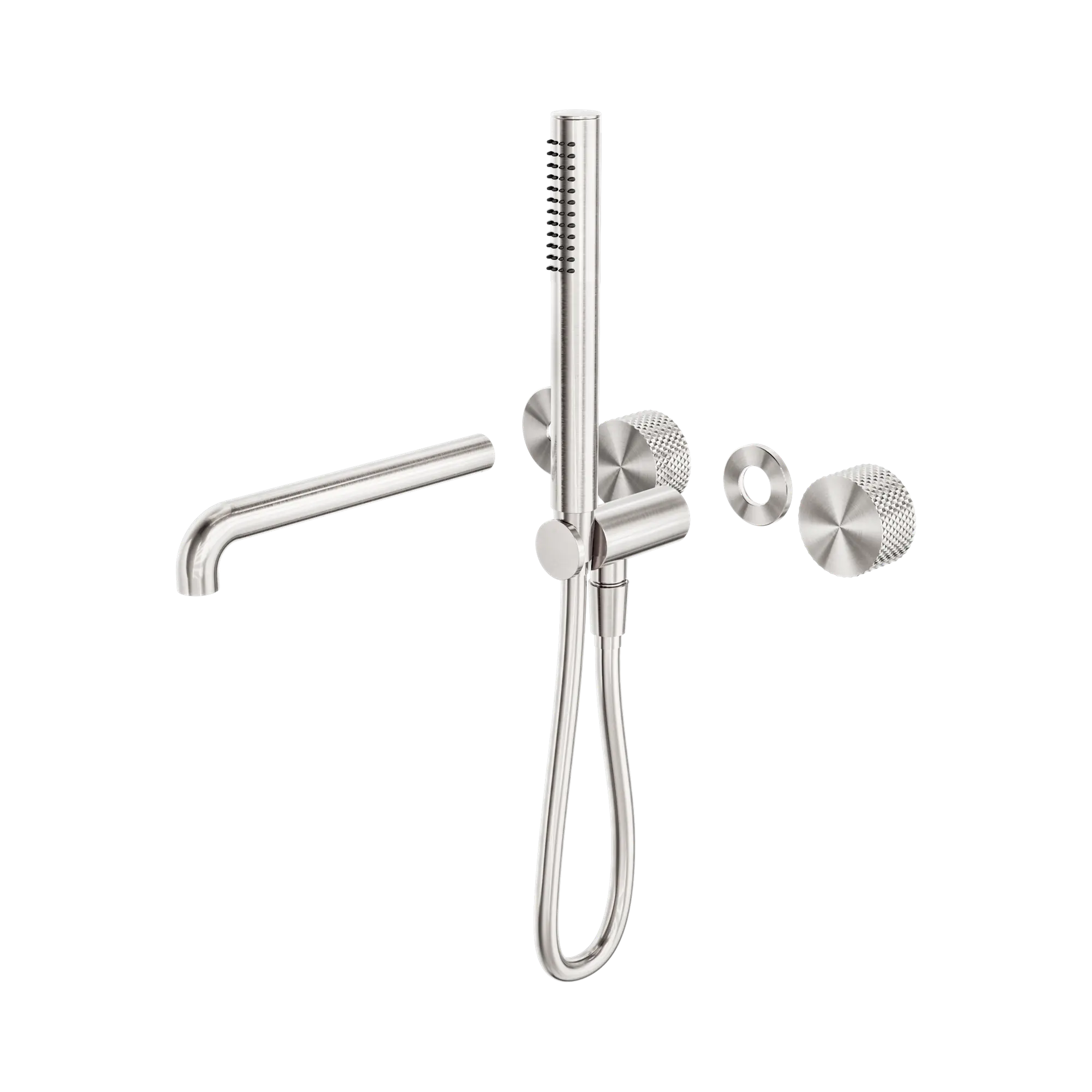 NR252003b230t BN Opal Progressive Shower System Separate Plate With Spout 230mm Trim Kits Only Brushed Nickel image 1