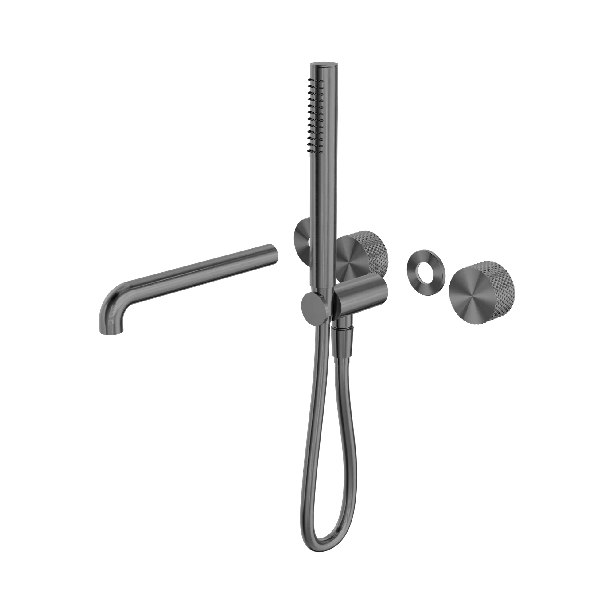 NR252003b250t GR Opal Progressive Shower System Separate Plate With Spout 250mm Trim Kits Only Graphite image 1