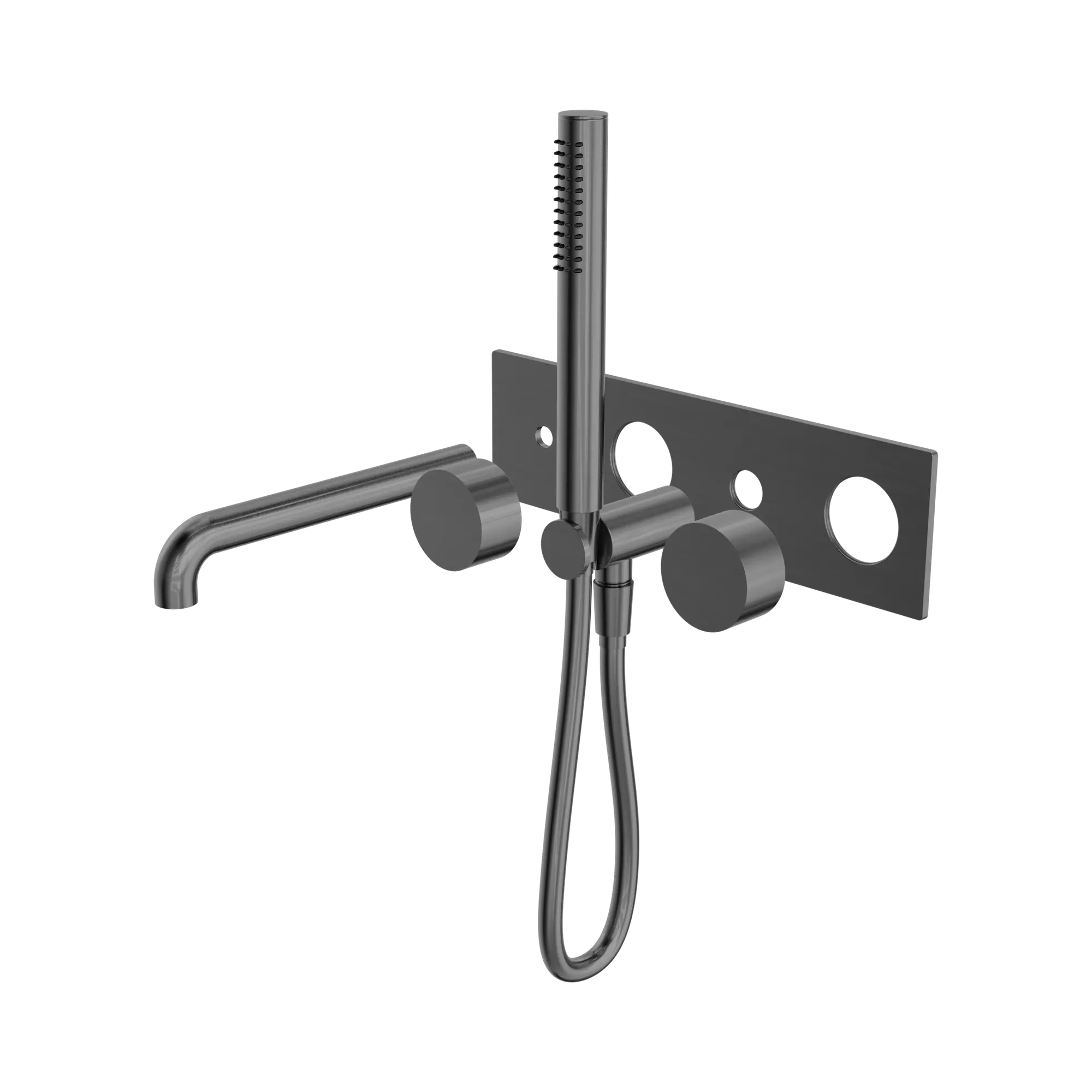 NR271903a250t GM Kara Progressive Shower System With Spout 250mm Trim Kits Only Gun Metal image 1