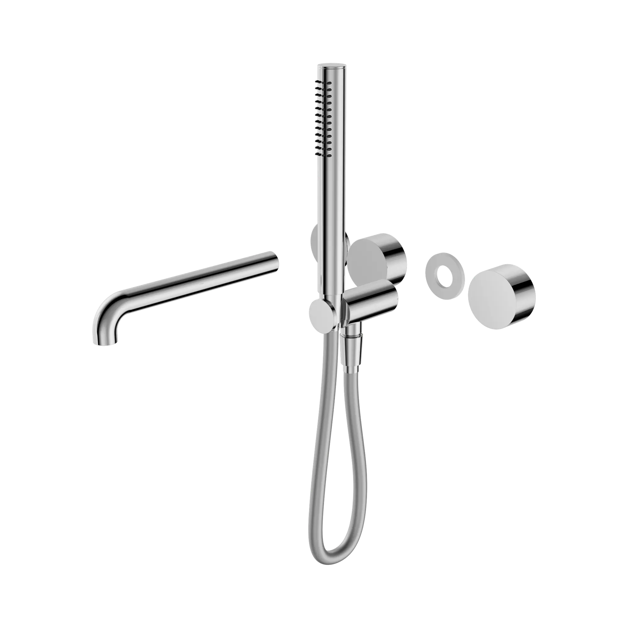NR271903b250t CH Kara Progressive Shower System Separate Plate With Spout 250mm Trim Kits Only Chrome image 1