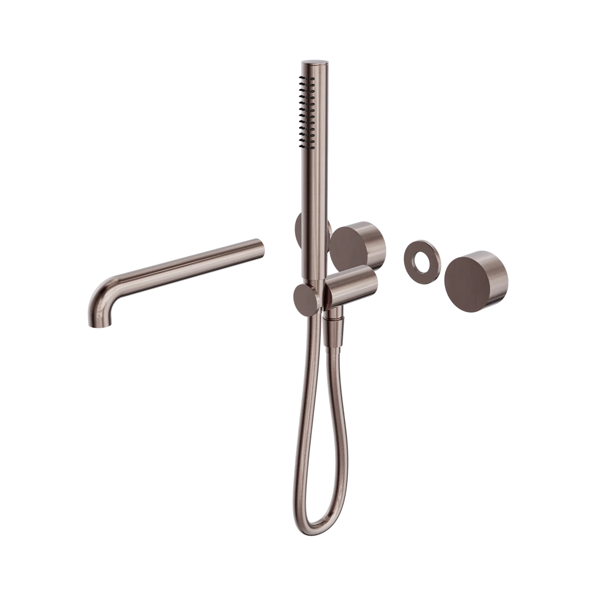 NR271903b250t BZ Kara Progressive Shower System Separate Plate With Spout 250mm Trim Kits Only Brushed Bronze image 1