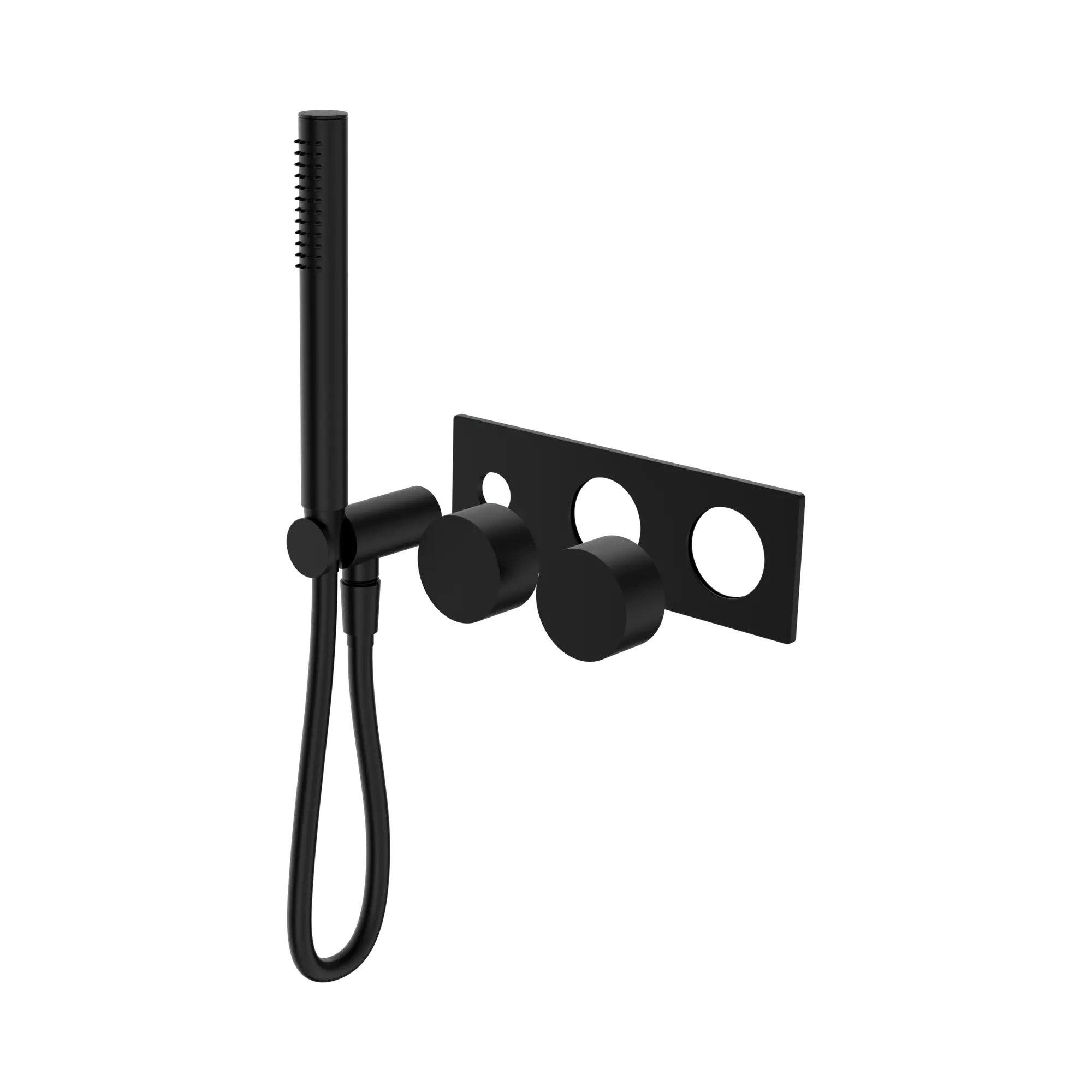 NR271903ct MB Kara Progressive Shower System Trim Kits Only Matte Black image 1
