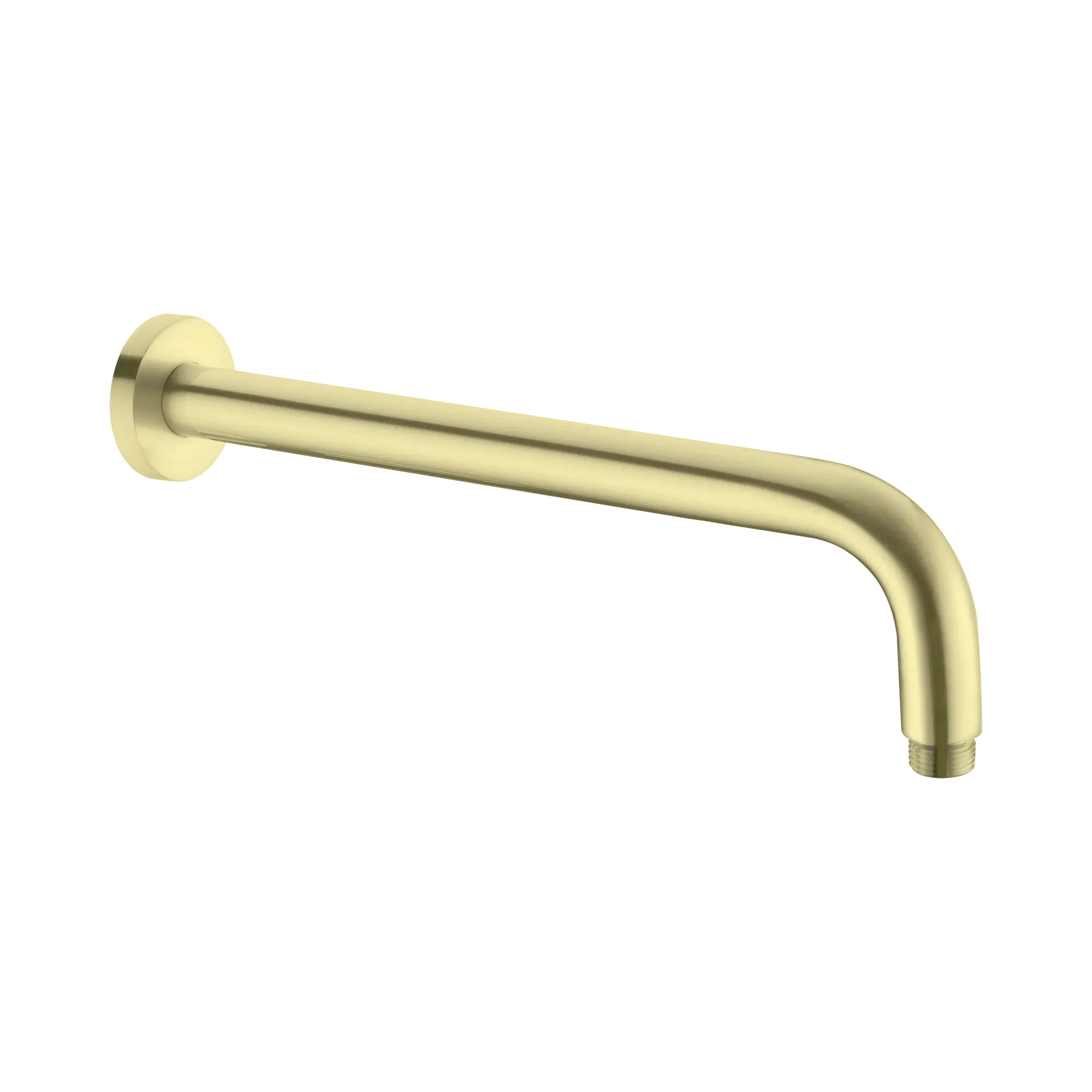 NR502 LBG Round Shower Arm 500mm Length Brushed Gold image 1