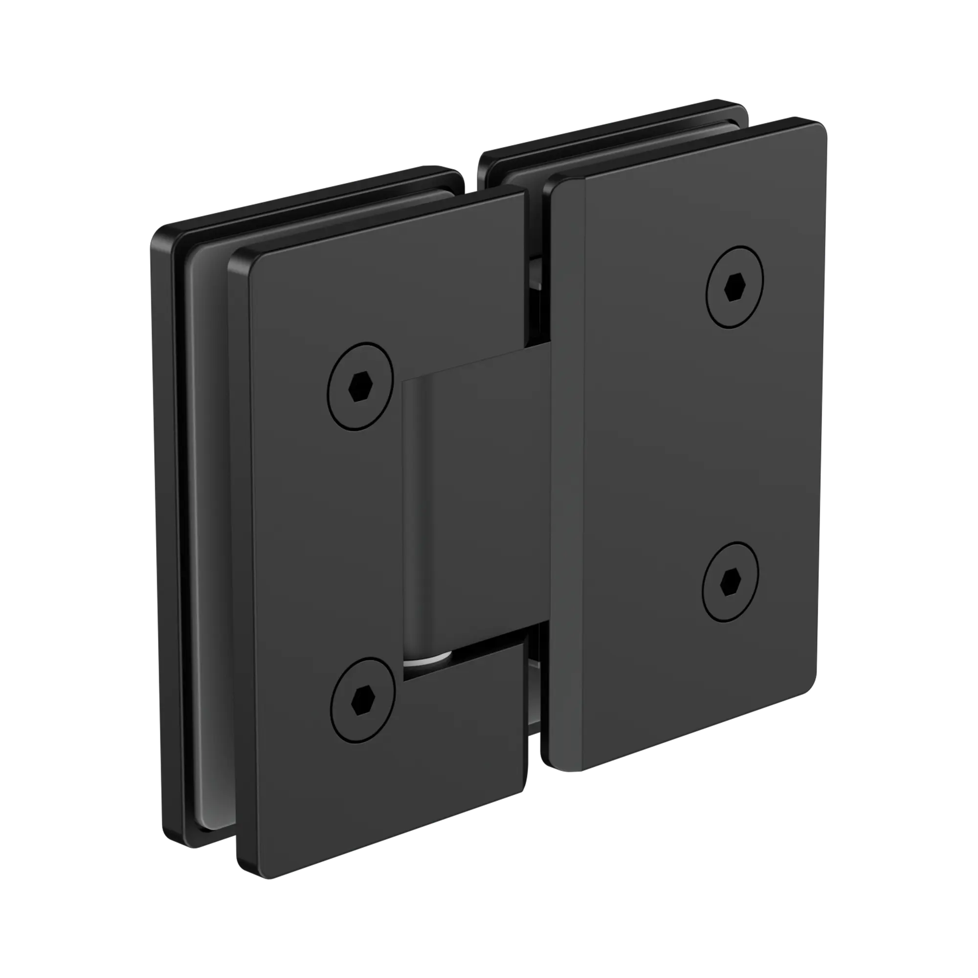 NRSH102a MB 180 Degree Glass To Glass Shower Hinge 10mm Glass Matte Black image 1