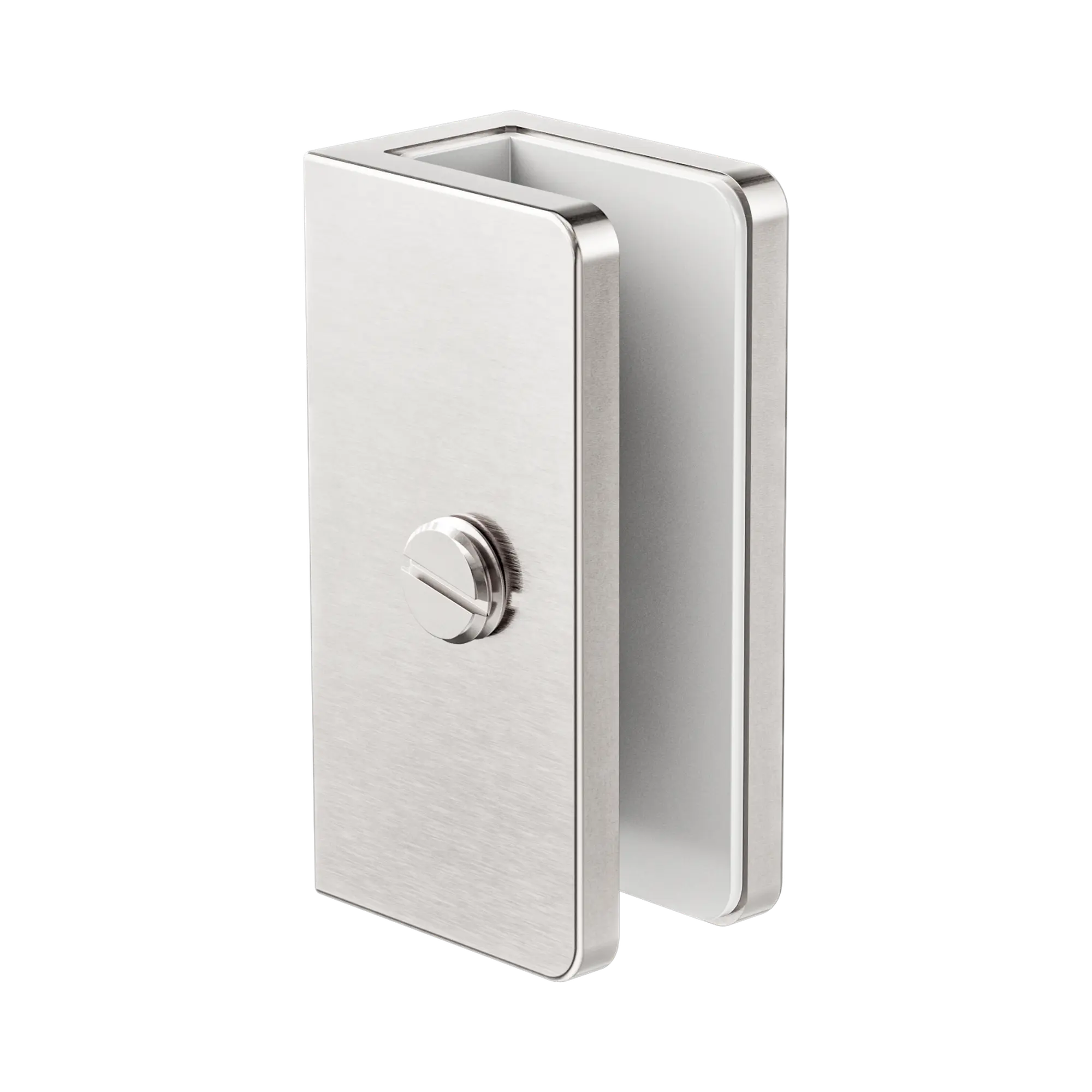 NRSH203a BN Shower U Bracket 10mm Glass Brushed Nickel image 1