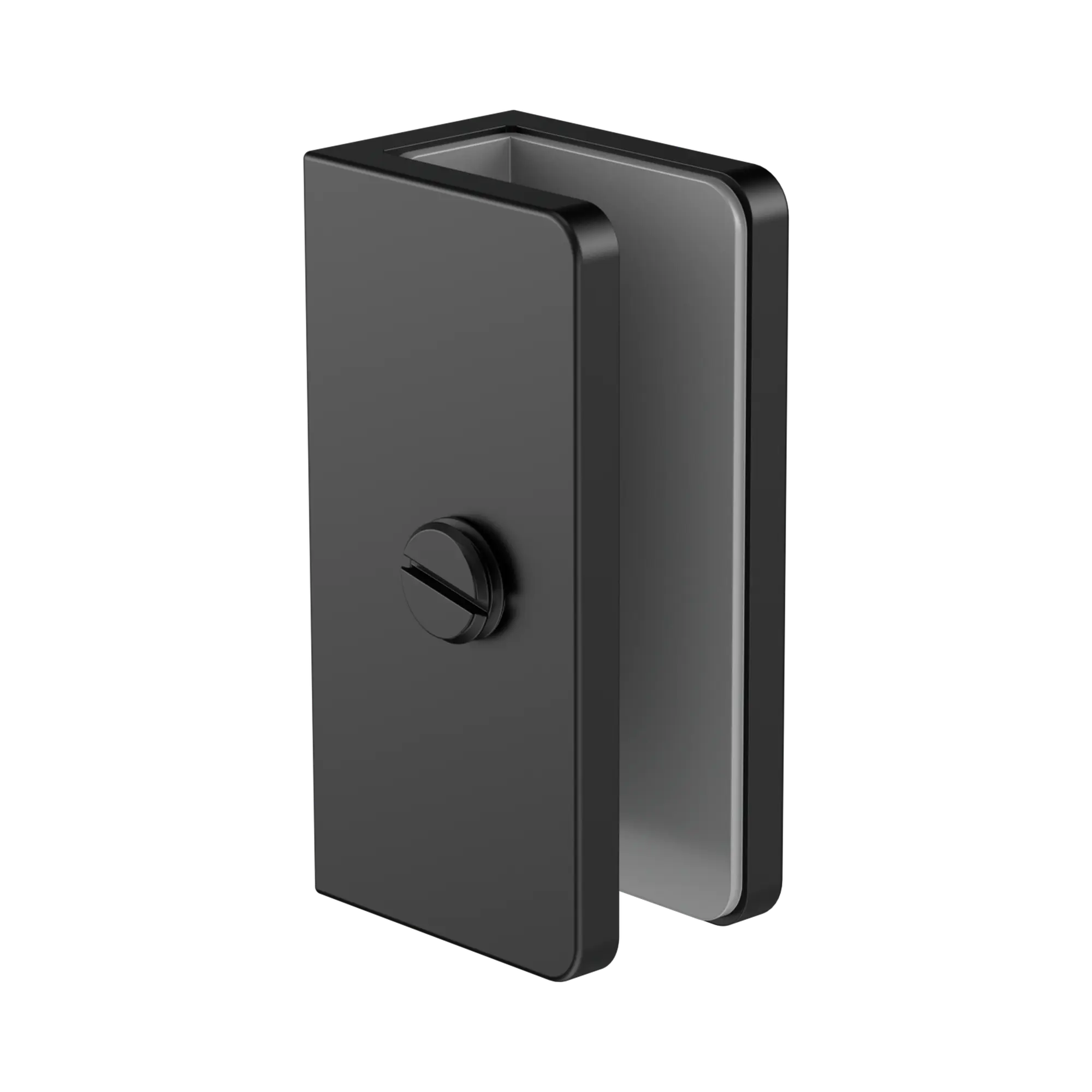 NRSH203a MB Shower U Bracket 10mm Glass Matte Black image 1