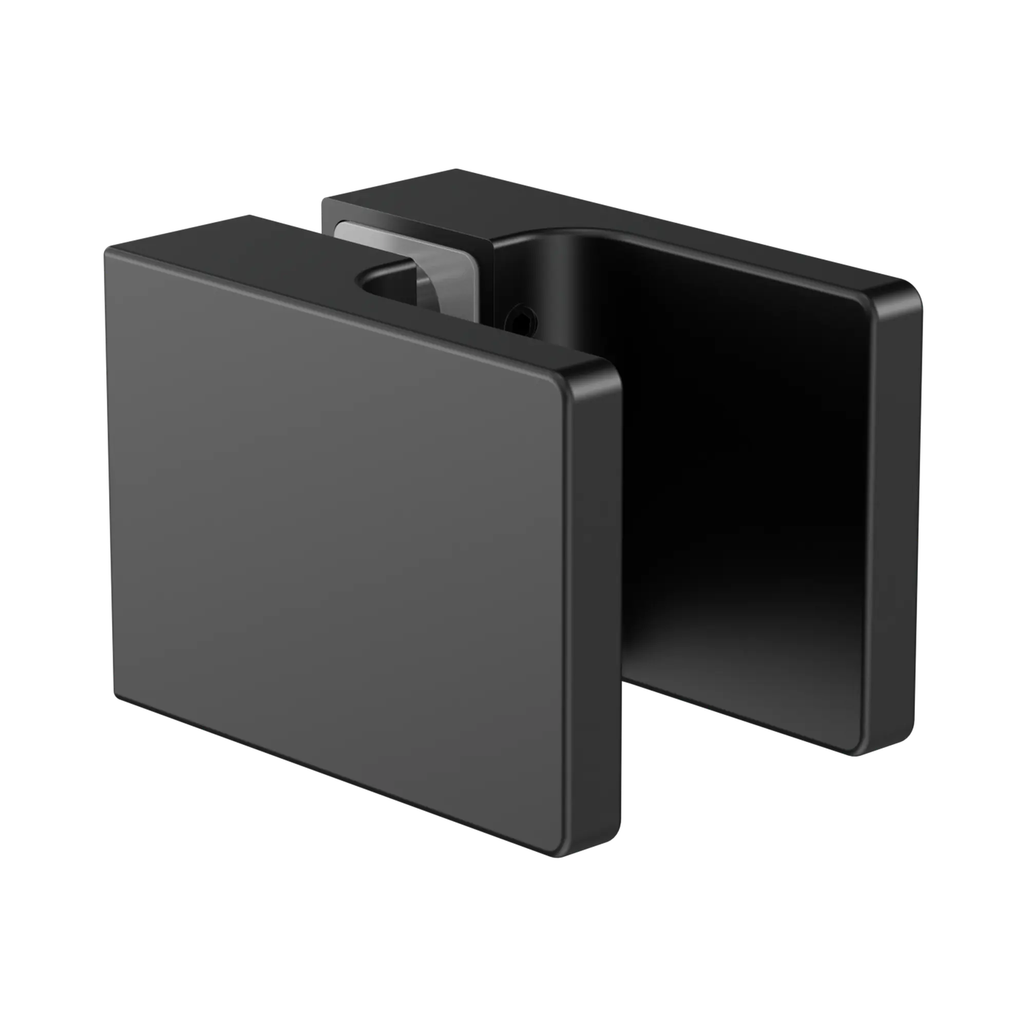 NRSH302a MB Square Shower Knob Handle Matte Black image 1