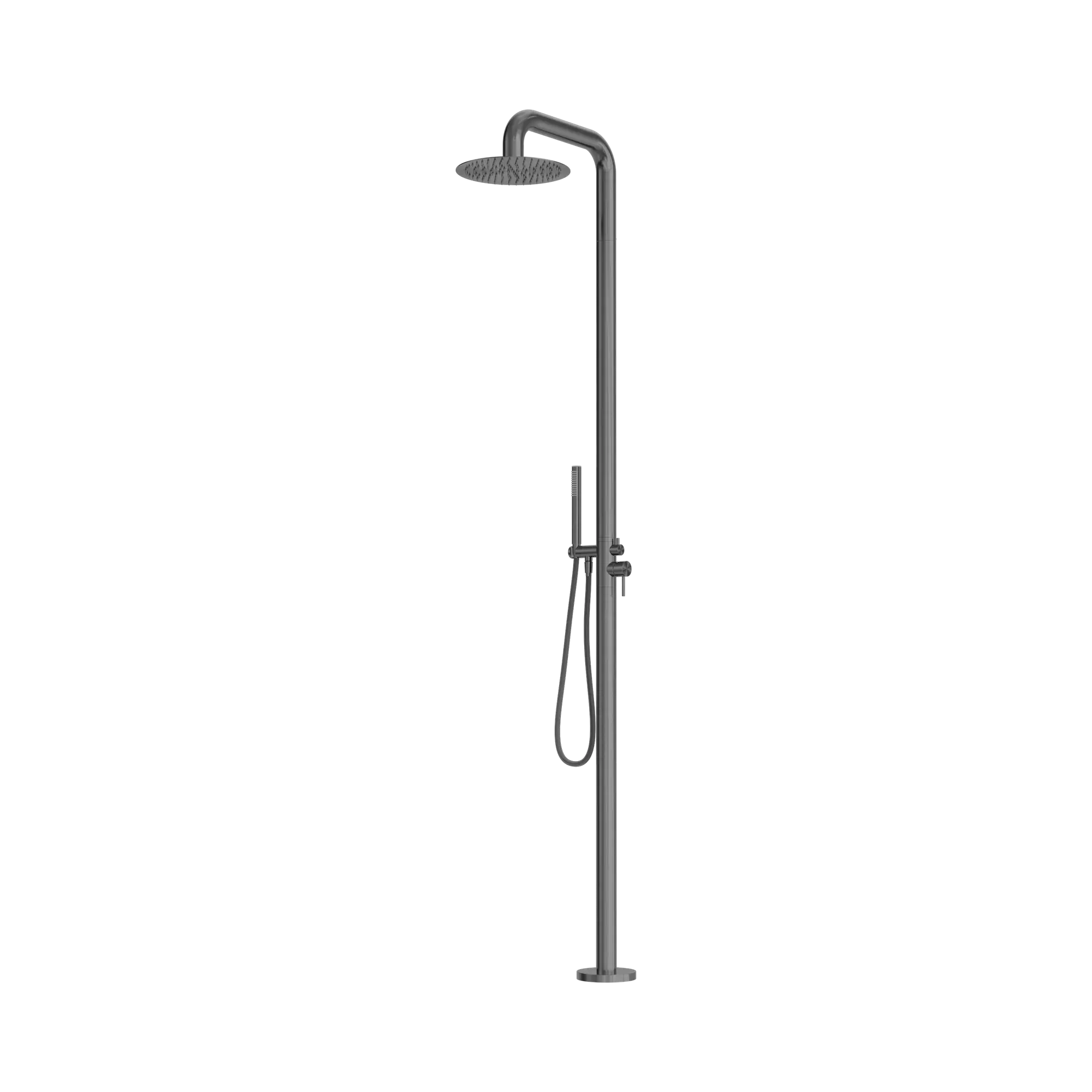 NR162205a GR Zen SS316 L Outdoor Freestanding Shower Column Graphite image 1
