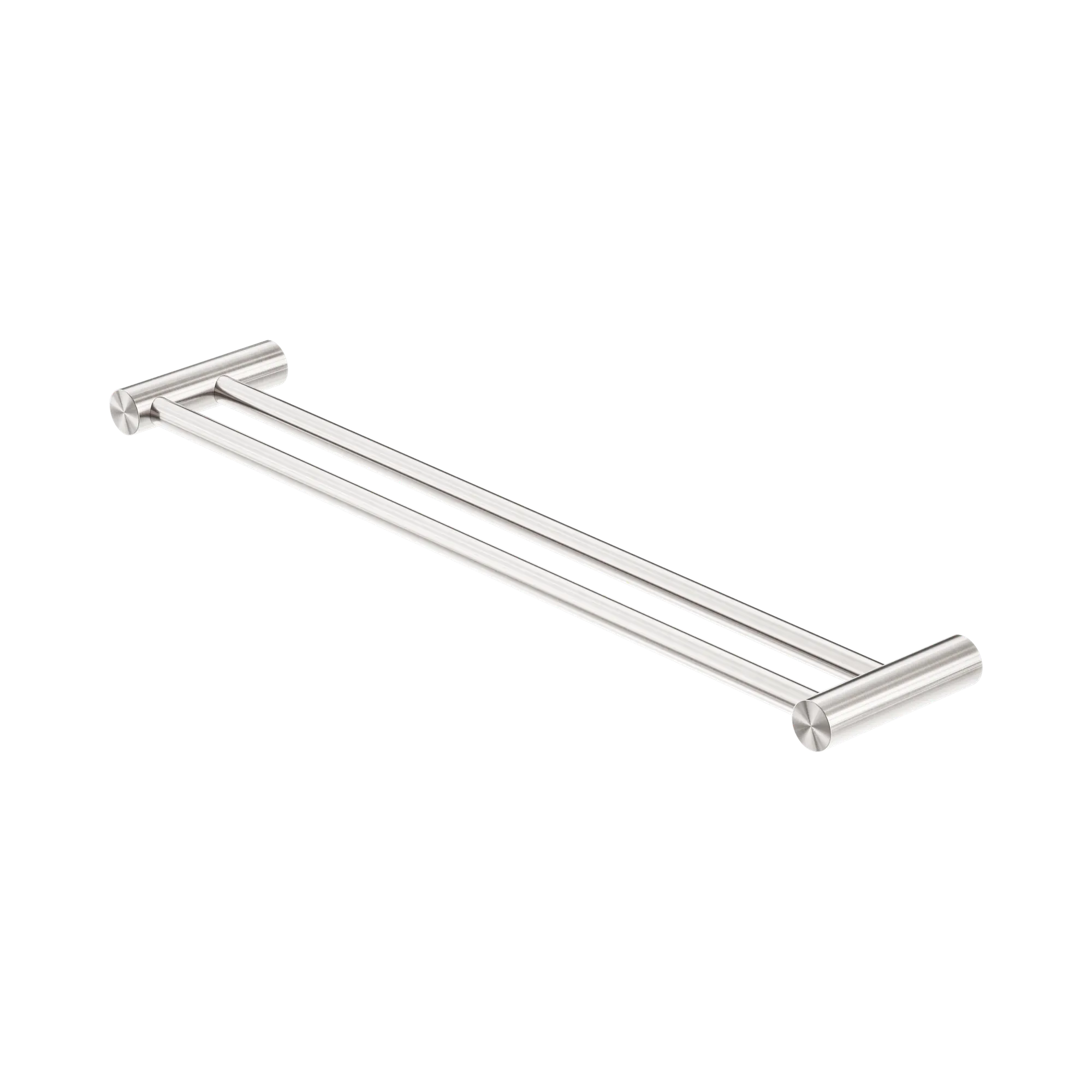 NR1624d BN Zen SS316 L Double Towel Rail 600mm Brushed Nickel image 1