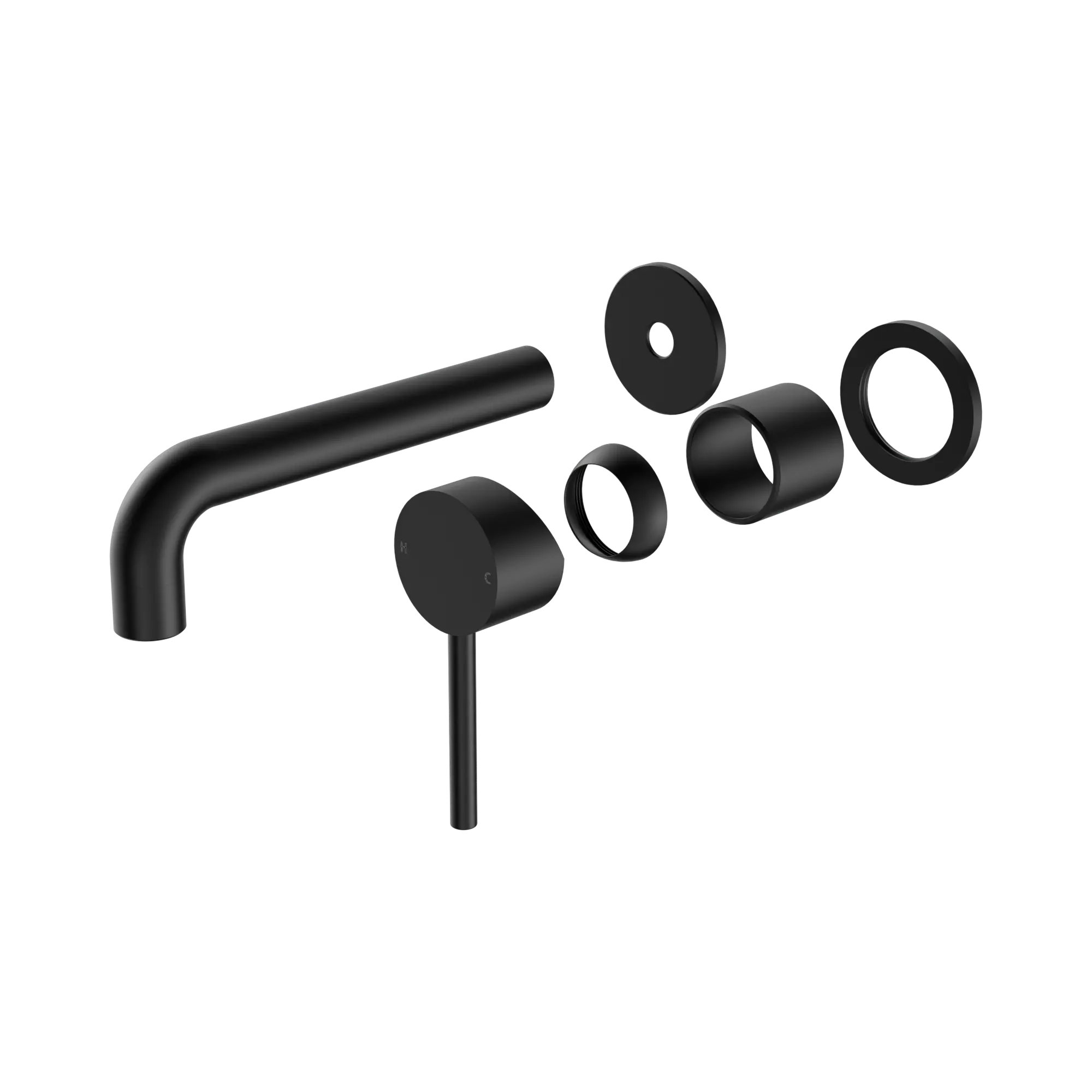 NR250810ct MB Dolce Wall Basin Bath Mixer Separate Back Plate Trim Kits Only Matte Black image 1