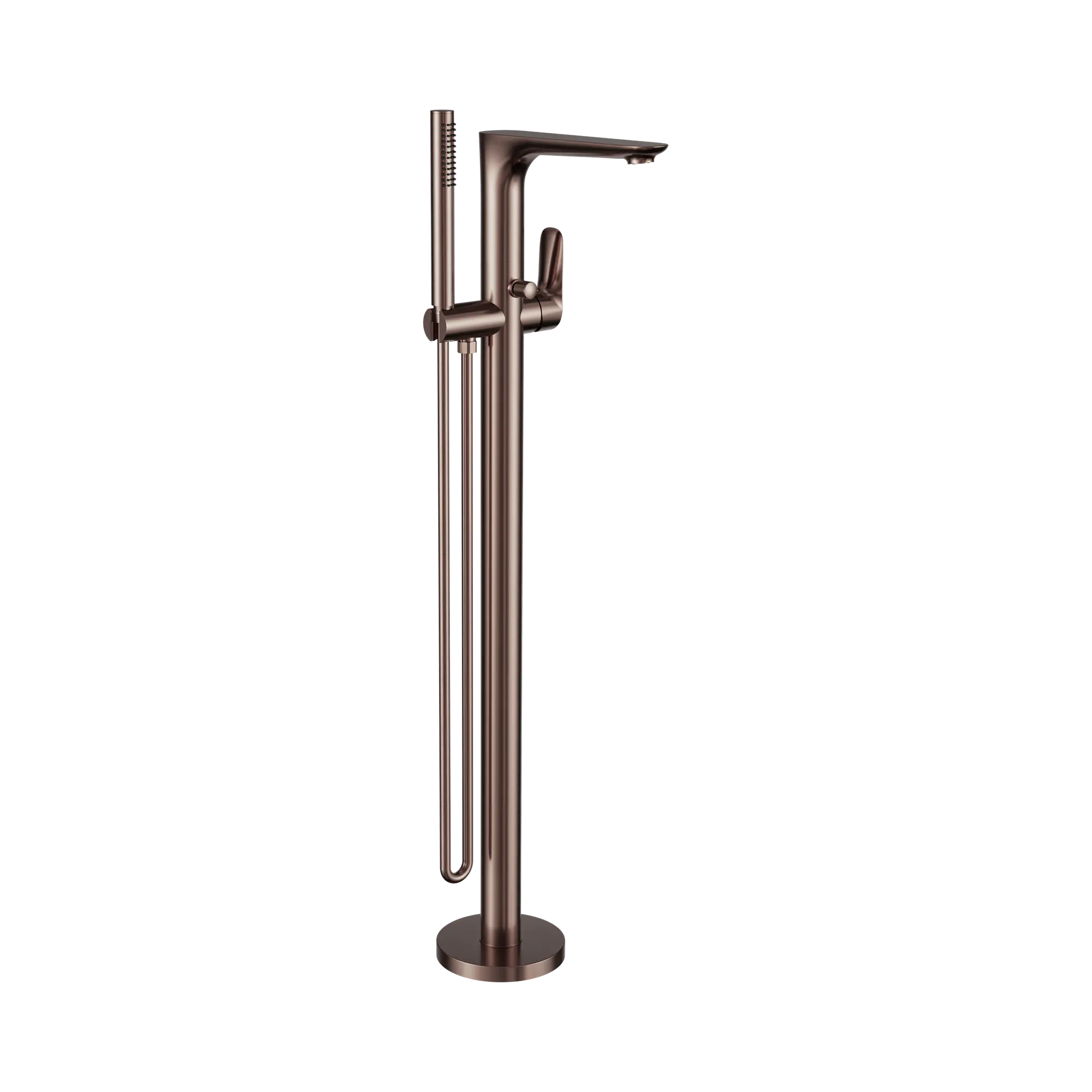 NR321503a BZ Bianca Freestanding Bath Mixer With Hand Shower Brushed Bronze image 1