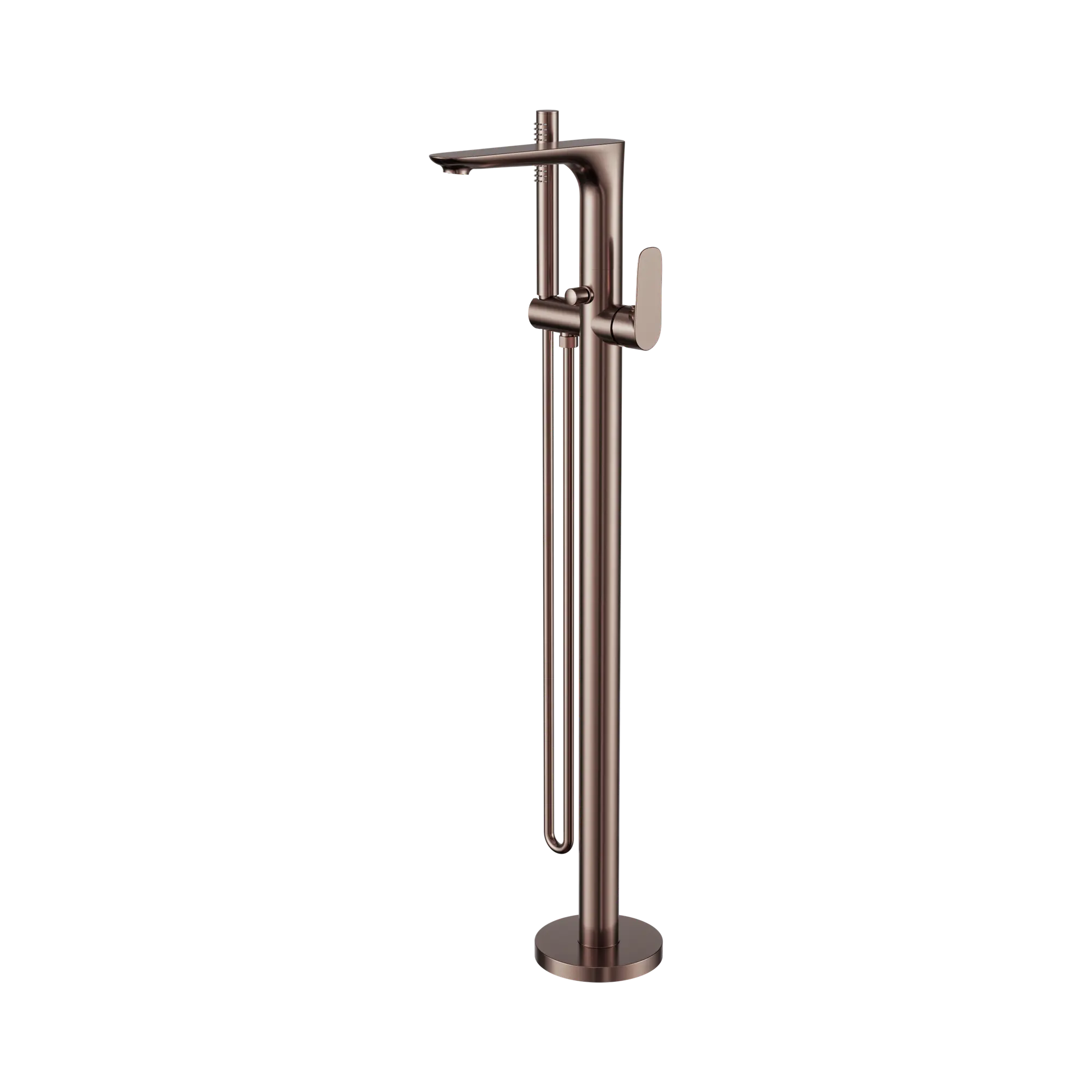 NR321503a BZ Bianca Freestanding Bath Mixer With Hand Shower Brushed Bronze image 4