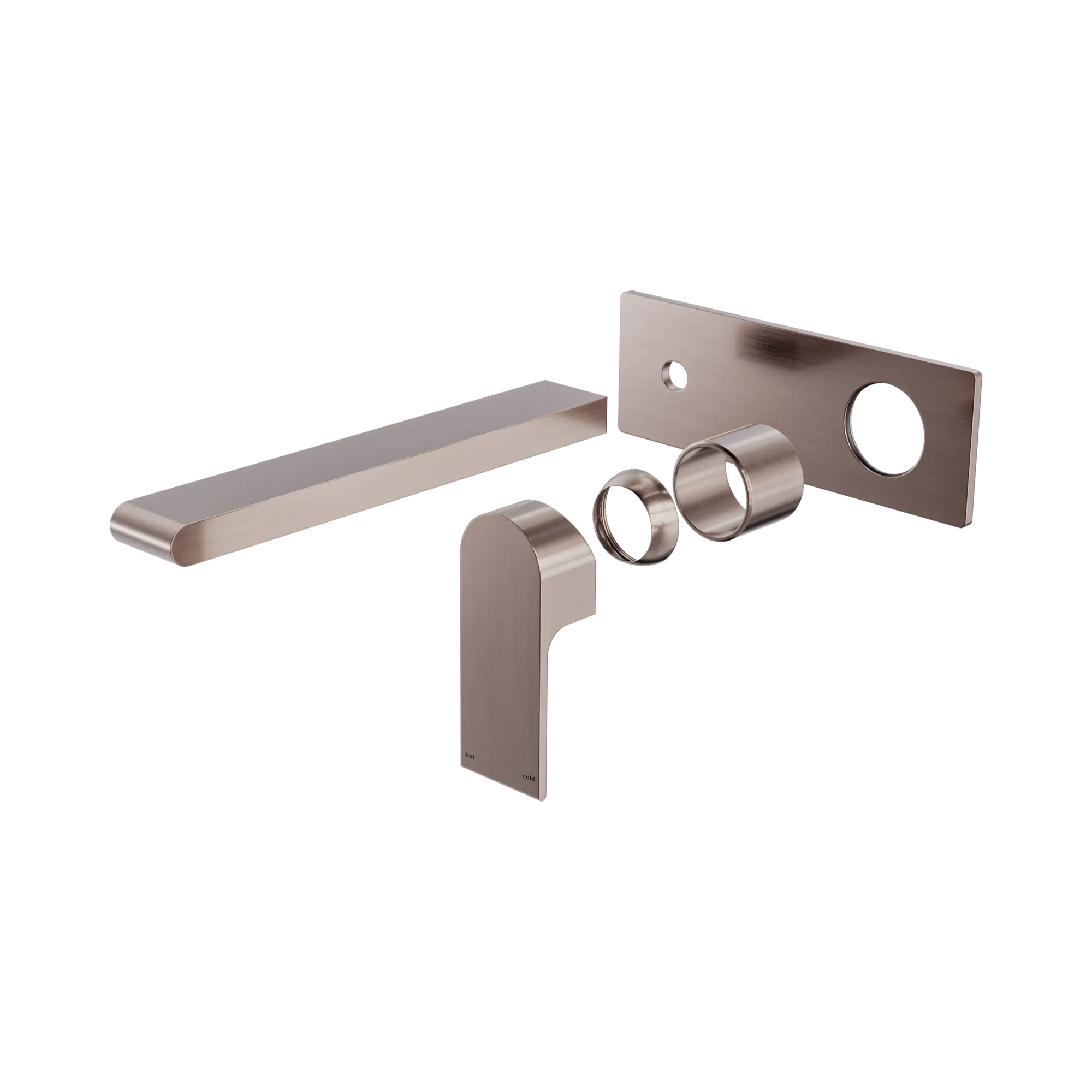 NR321510bt BZ Bianca Wall Basin Bath Mixer 230mm Trim Kits Only Brushed Bronze image 1