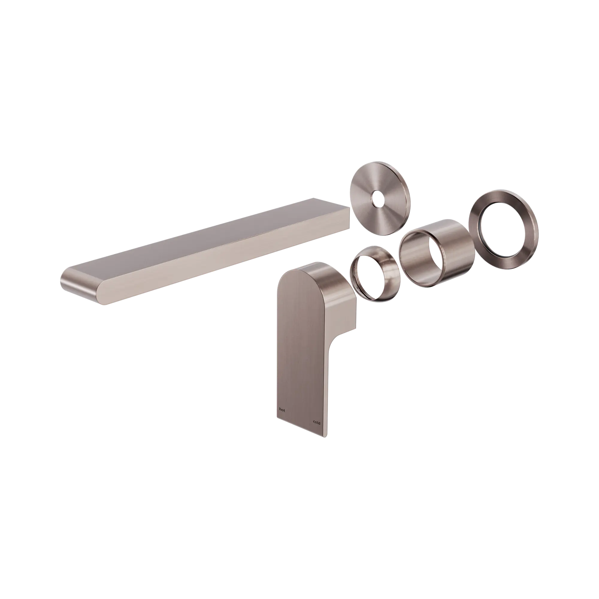 NR321510ft BZ Bianca Wall Basin Bath Mixer Separate Back Plate 230mm Trim Kits Only Brushed Bronze image 1