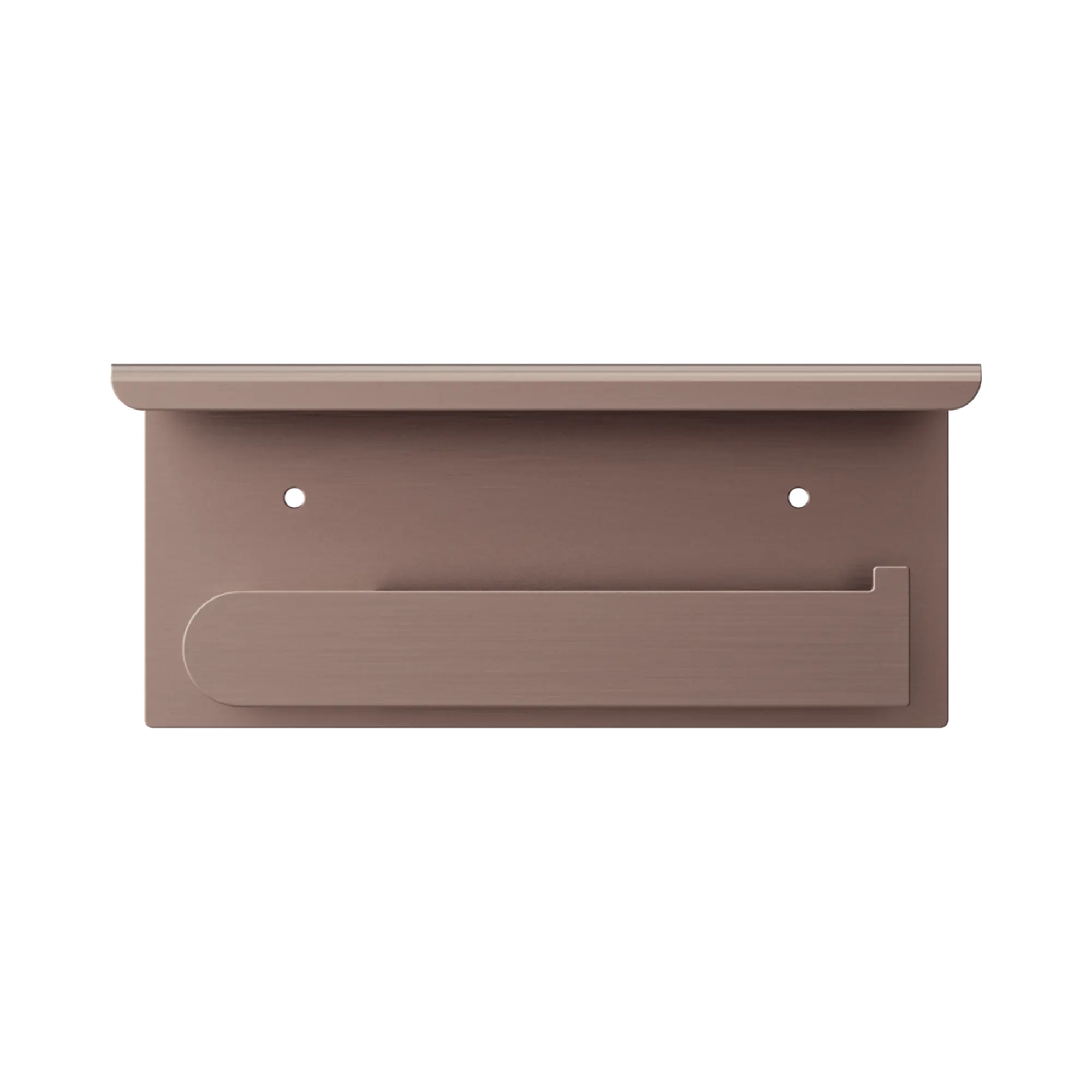 NR9086a BZ Bianca Toilet Roll Holder With Phone Holder Brushed Bronze image 3