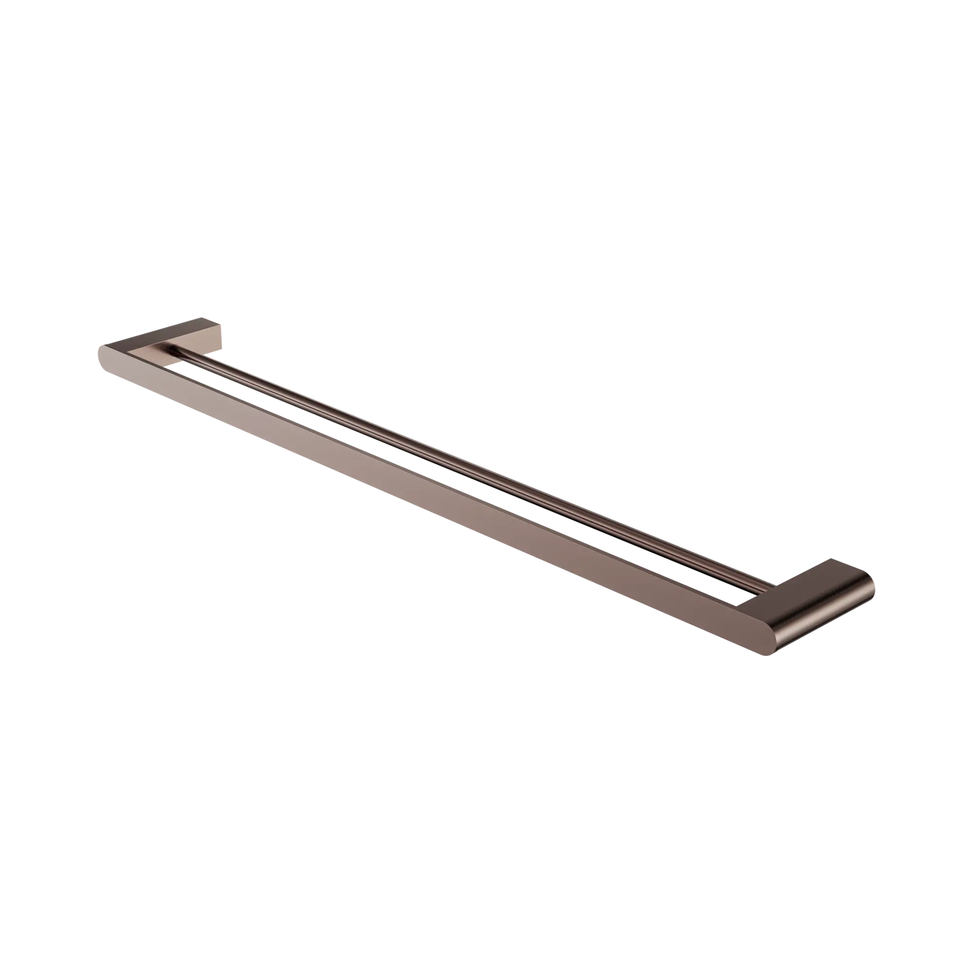 NR9030d BZ Bianca Double Towel Rail 800mm Brushed Bronze image 1