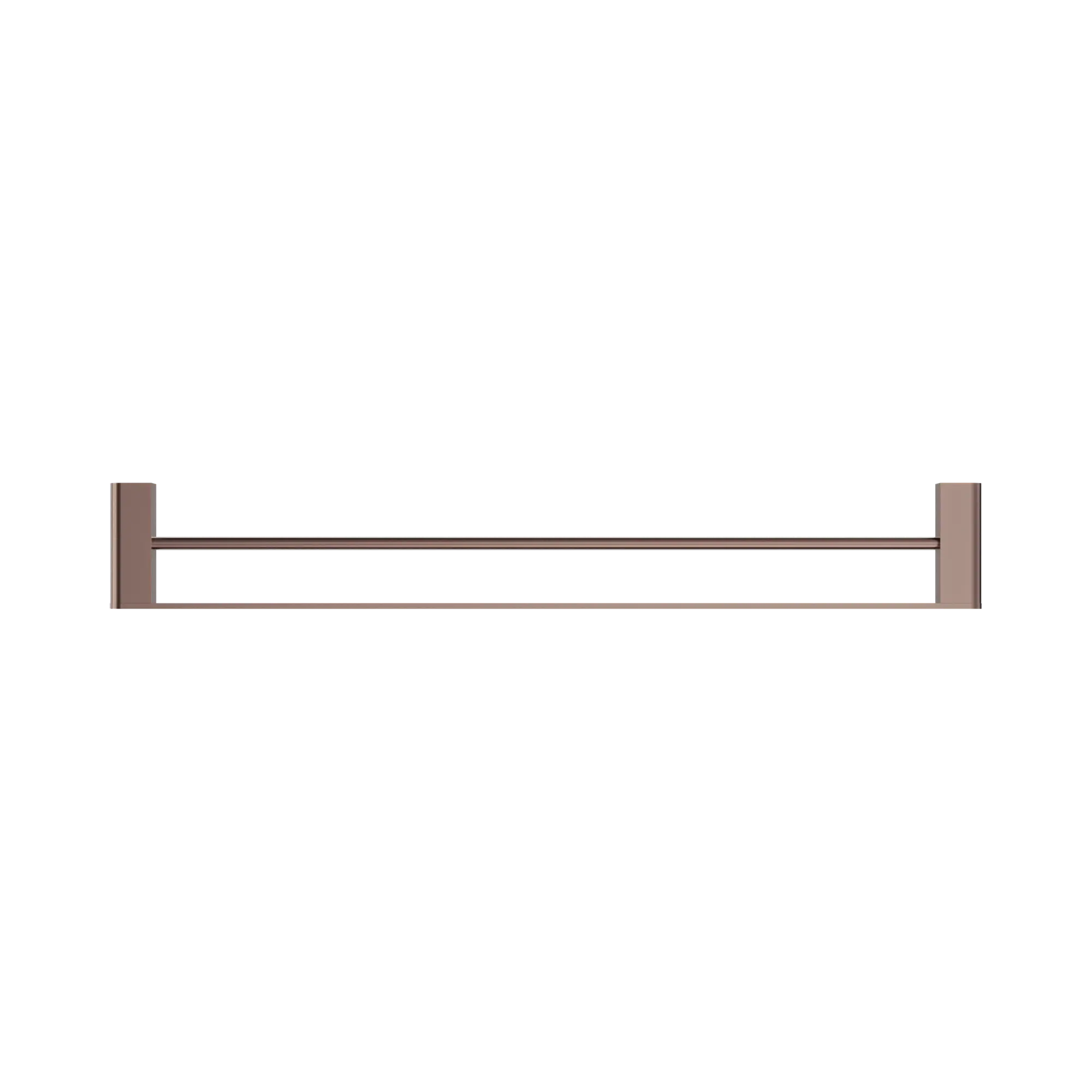 NR9030d BZ Bianca Double Towel Rail 800mm Brushed Bronze image 2