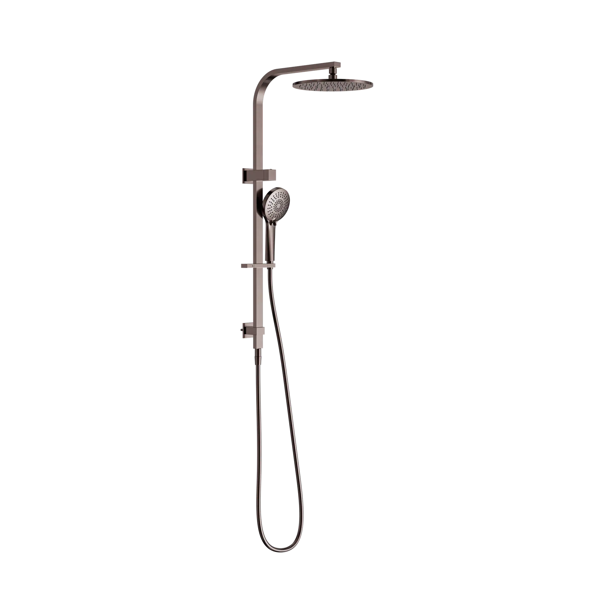 NR250805f BZ Bianca Twin Shower Brushed Bronze image 1