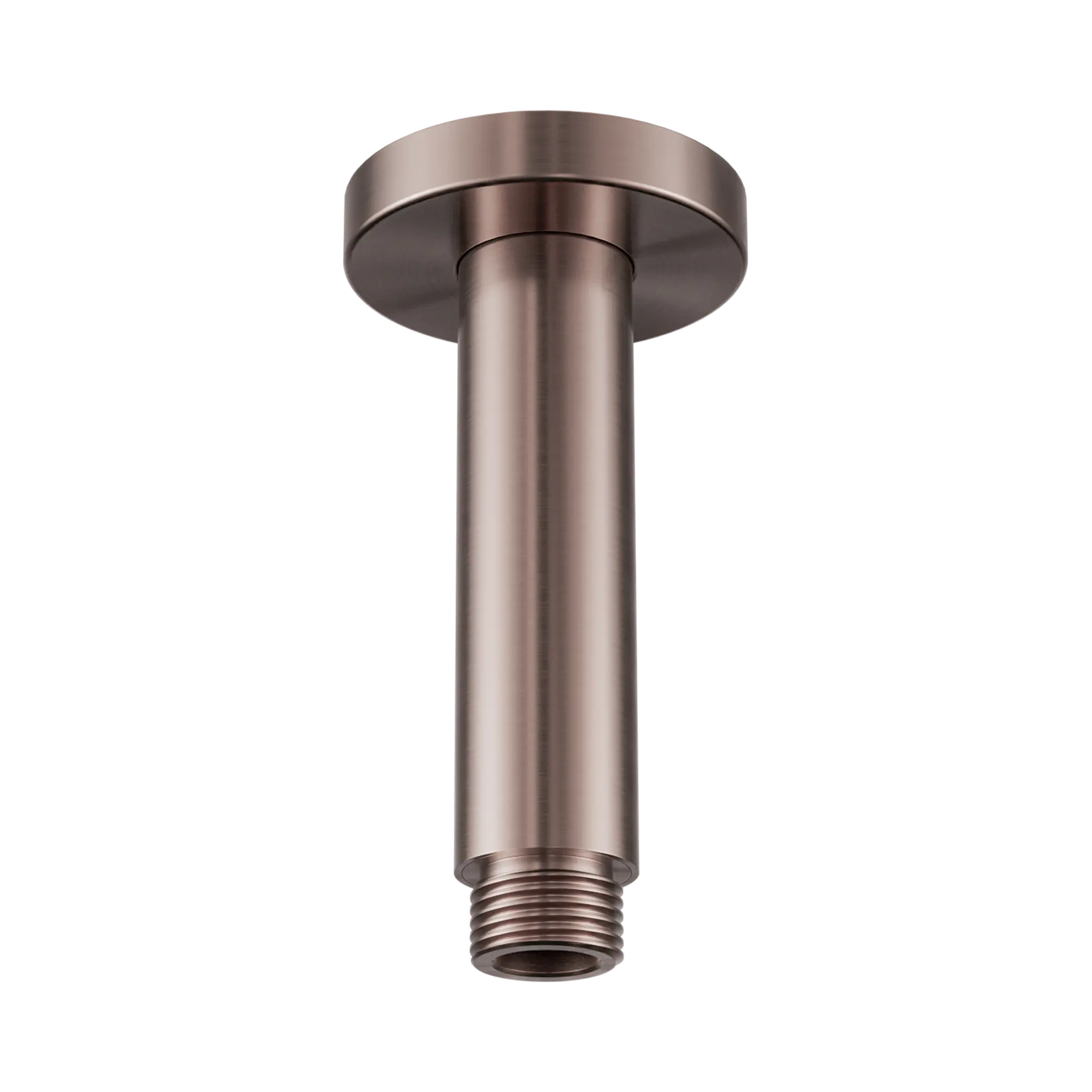 NR503100 BZ Round Ceiling Arm 100mm Length Brushed Bronze image 1