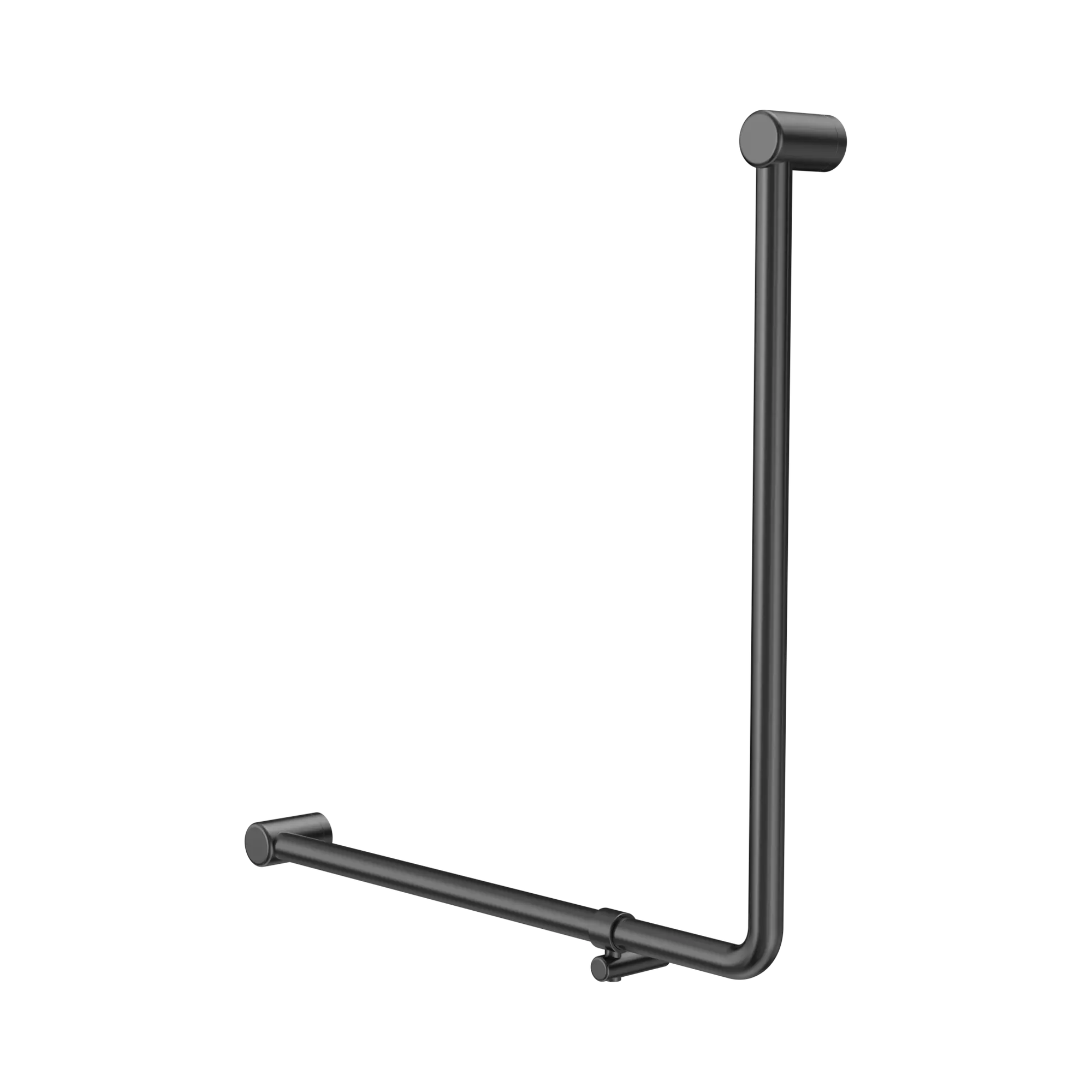 NRCR3290b GM Mecca Care 32mm 90 Degree Bent Tube Grab Rail 750 X750mm Gun Metal image 1