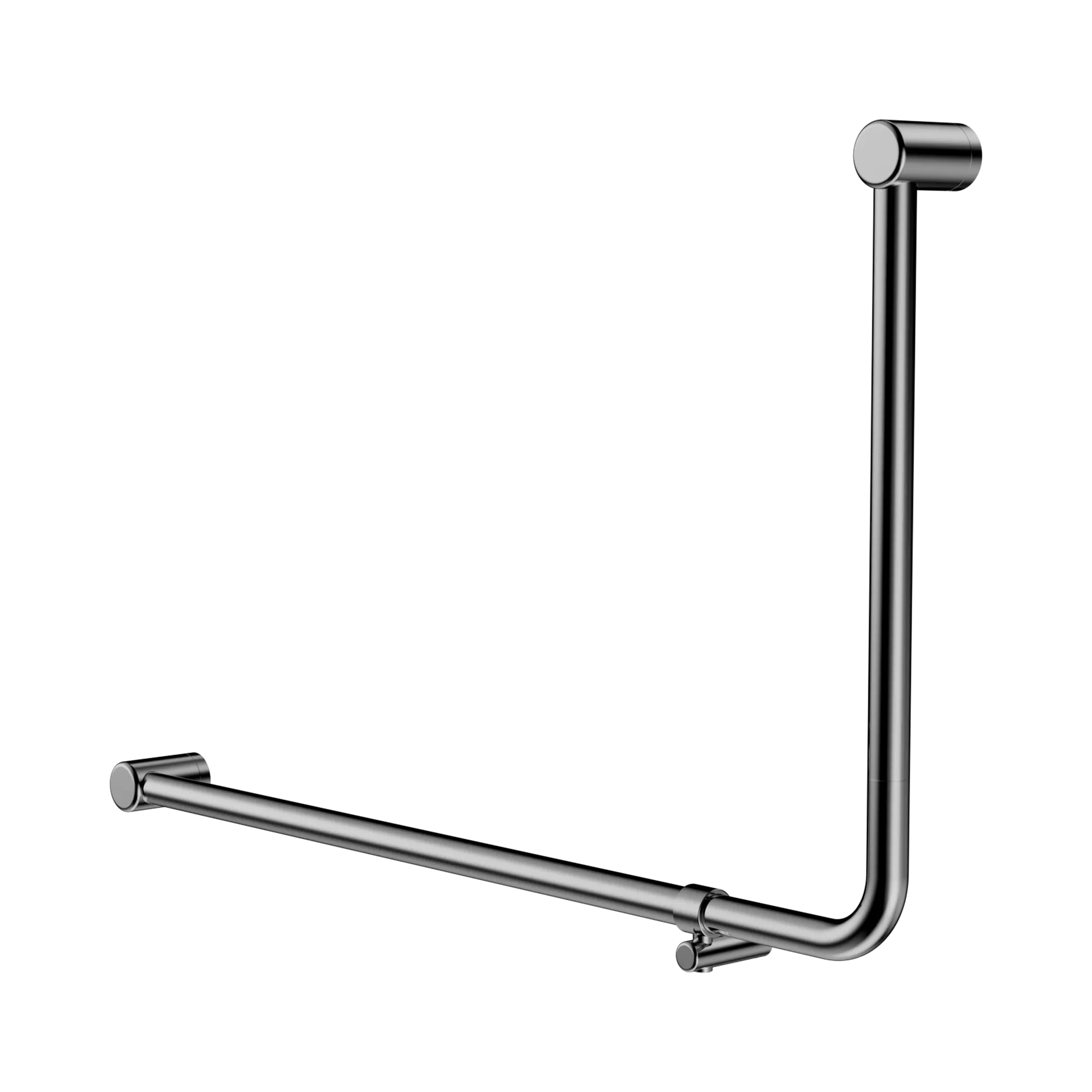 NRCR3290e CH Mecca Care 32mm DDA 90 Degree Bent Tube Grab Rail 600 X1000mm Chrome image 1