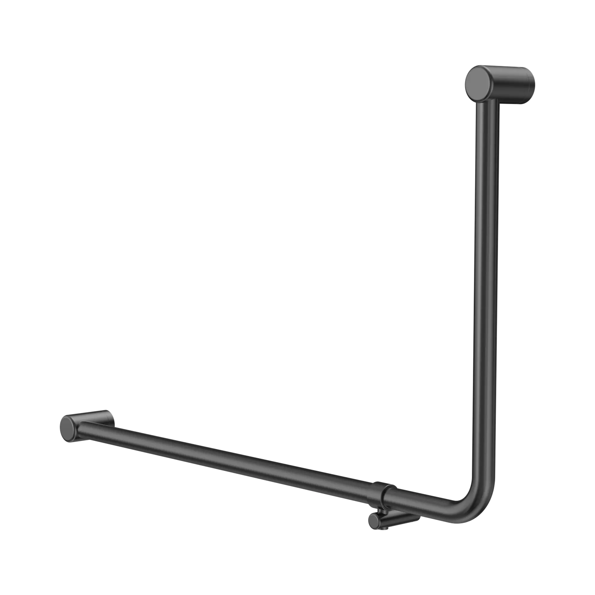 NRCR3290e GM Mecca Care 32mm DDA 90 Degree Bent Tube Grab Rail 600 X1000mm Gun Metal image 1