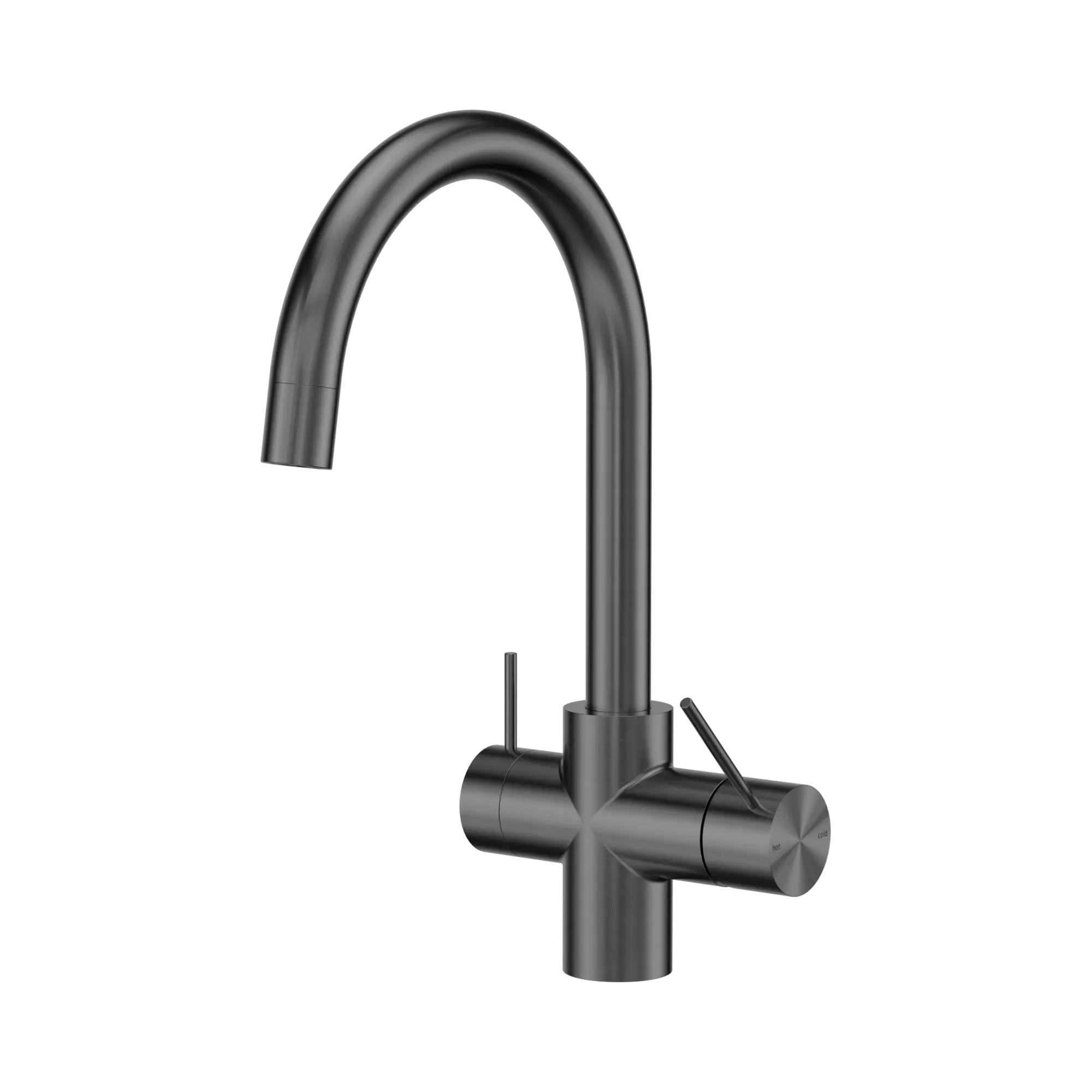 NR221907e GM Mecca 3 Way Filtered Mixer Tap Gun Metal image 1