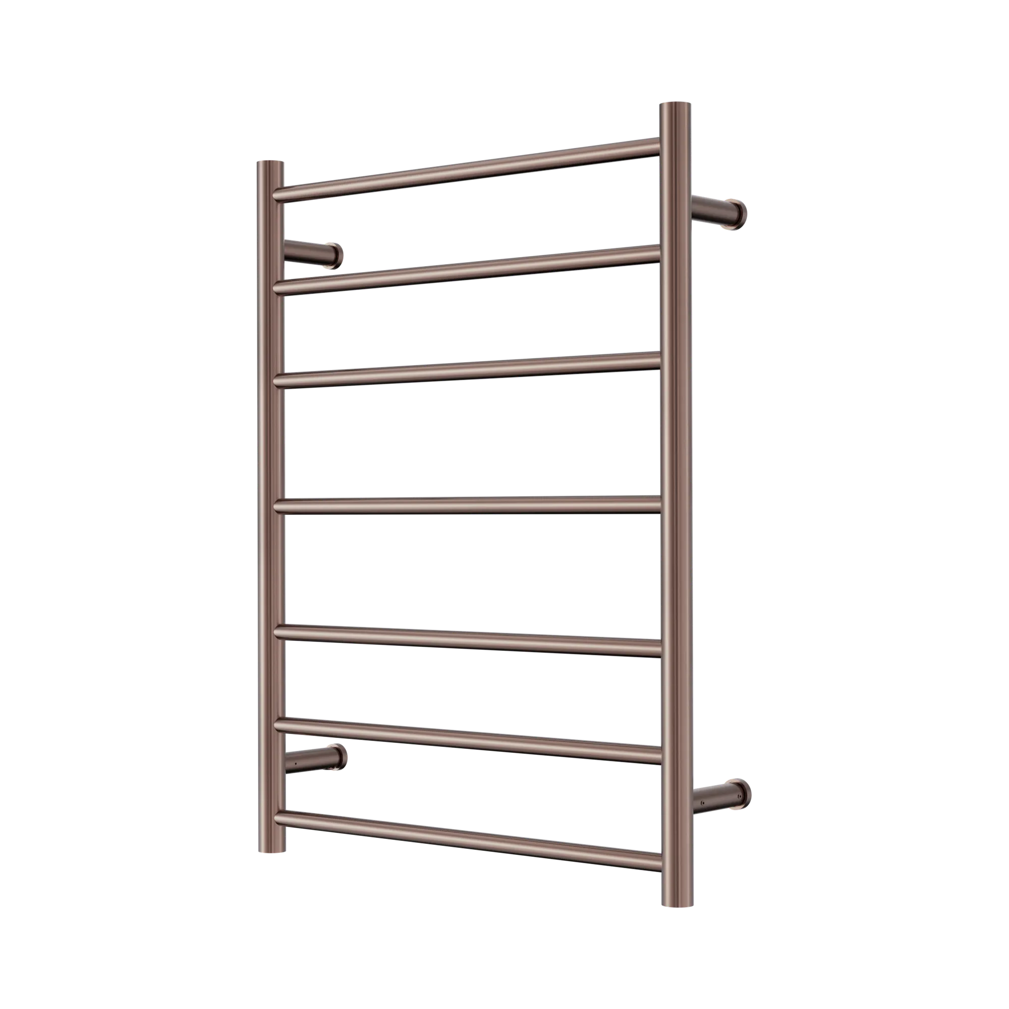 NR190003h BZ Mecca 240 V 7 Bar Heated Towel Ladder Brushed Bronze image 1