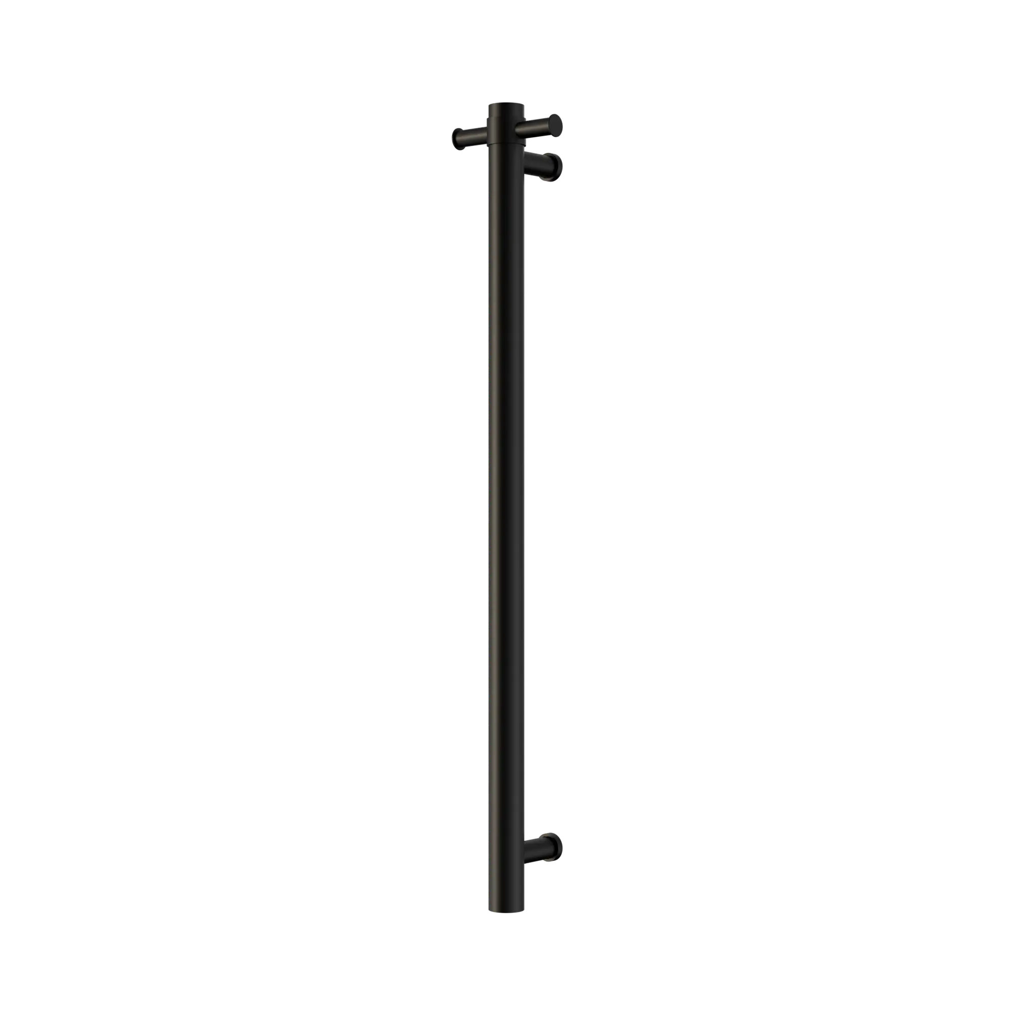 NRV902h MB Mecca 240 V Single Vertical Heated Towel Rail Matte Black image 1