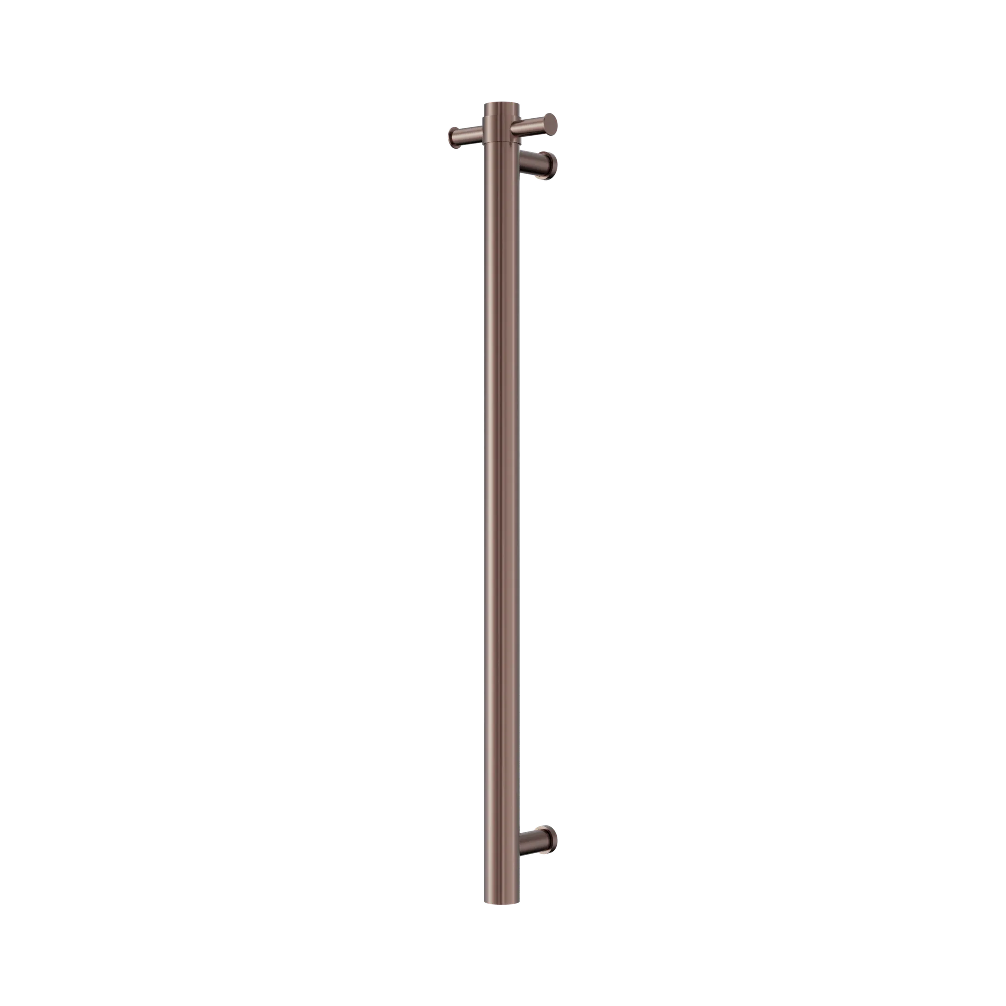 NRV902h BZ Mecca 240 V Single Vertical Heated Towel Rail Brushed Bronze image 1