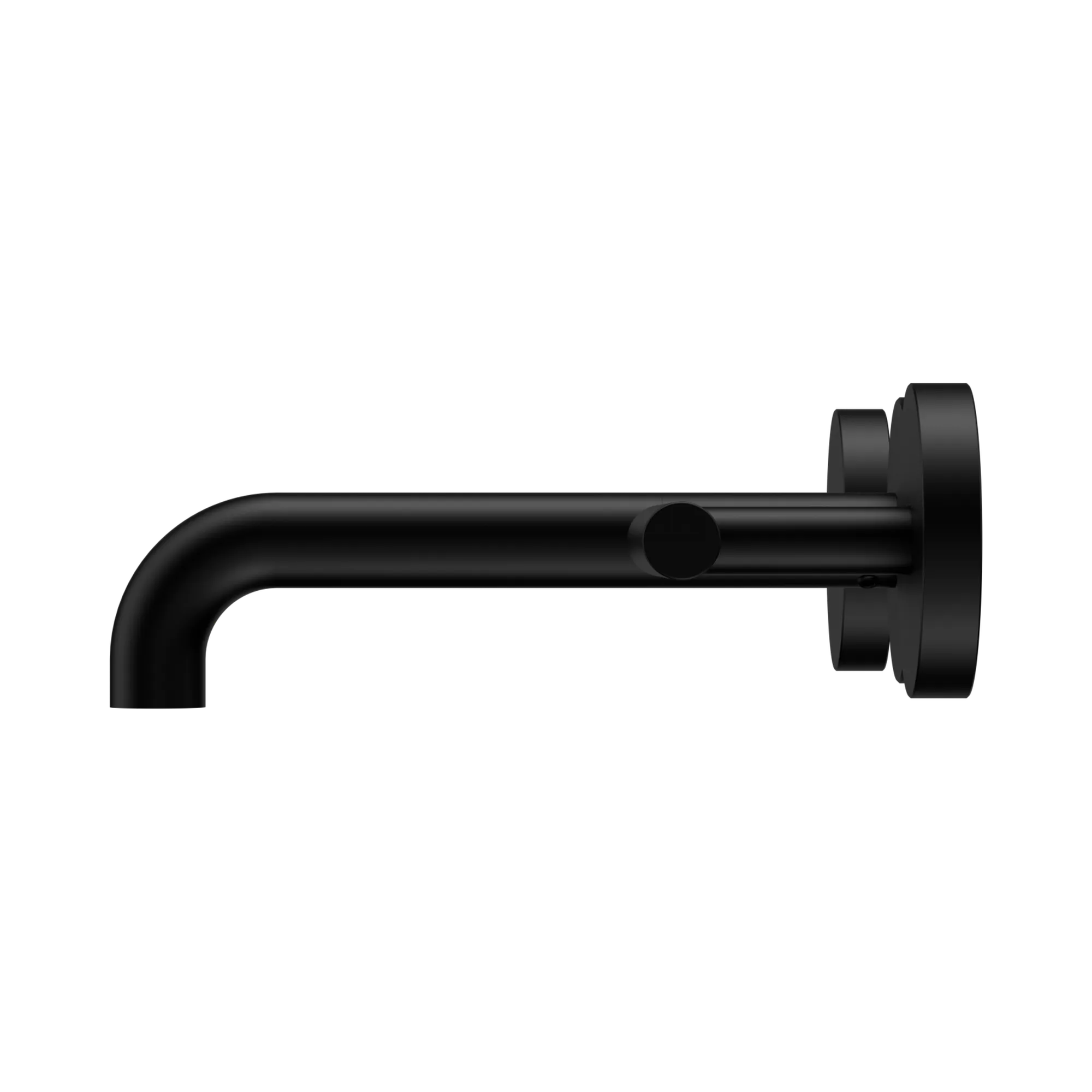 25 D006 MB Mecca Wall Basin Bath Set 160mm Spout Matte Black image 2