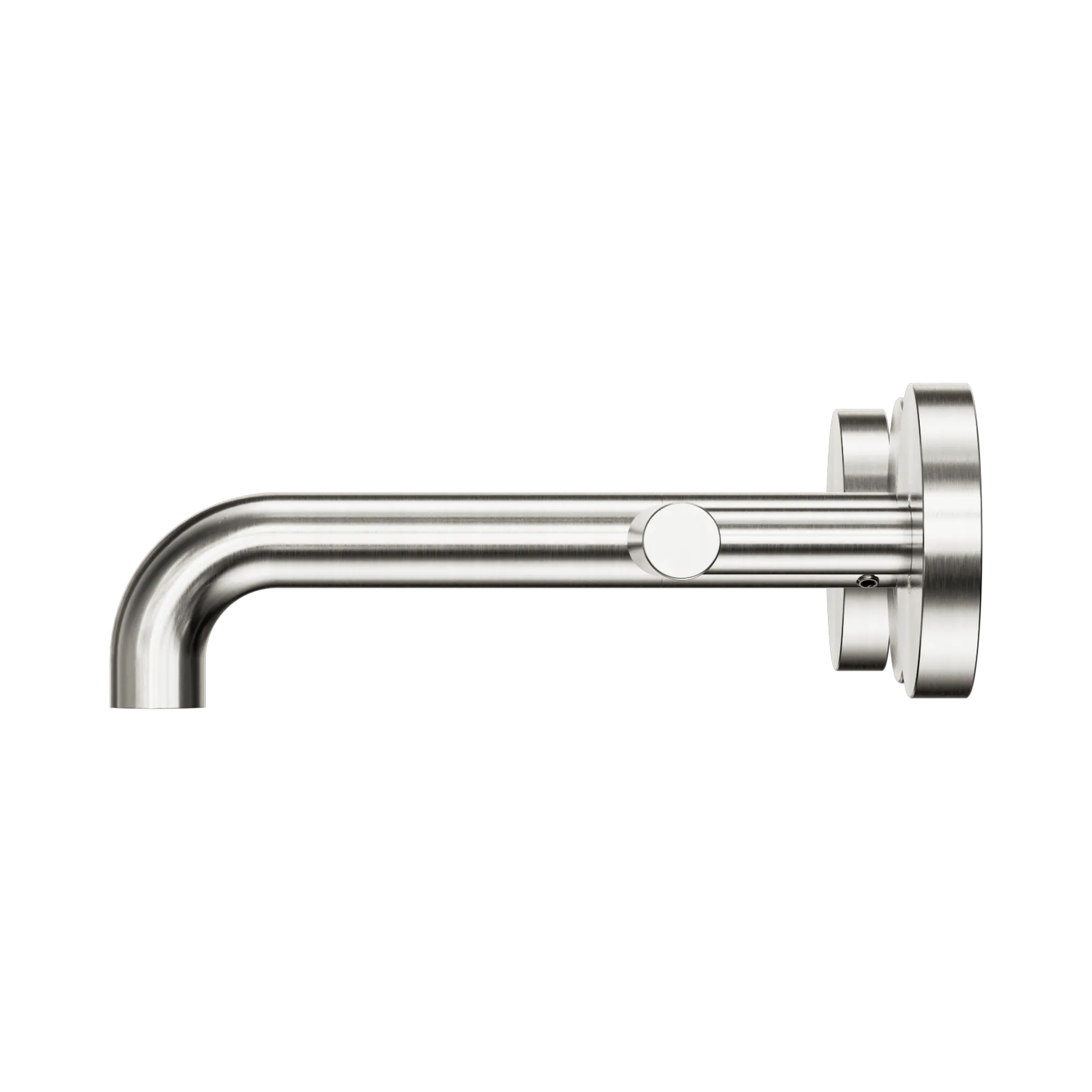 25 D006 BN Mecca Wall Basin Bath Set 160mm Spout Brushed Nickel image 2