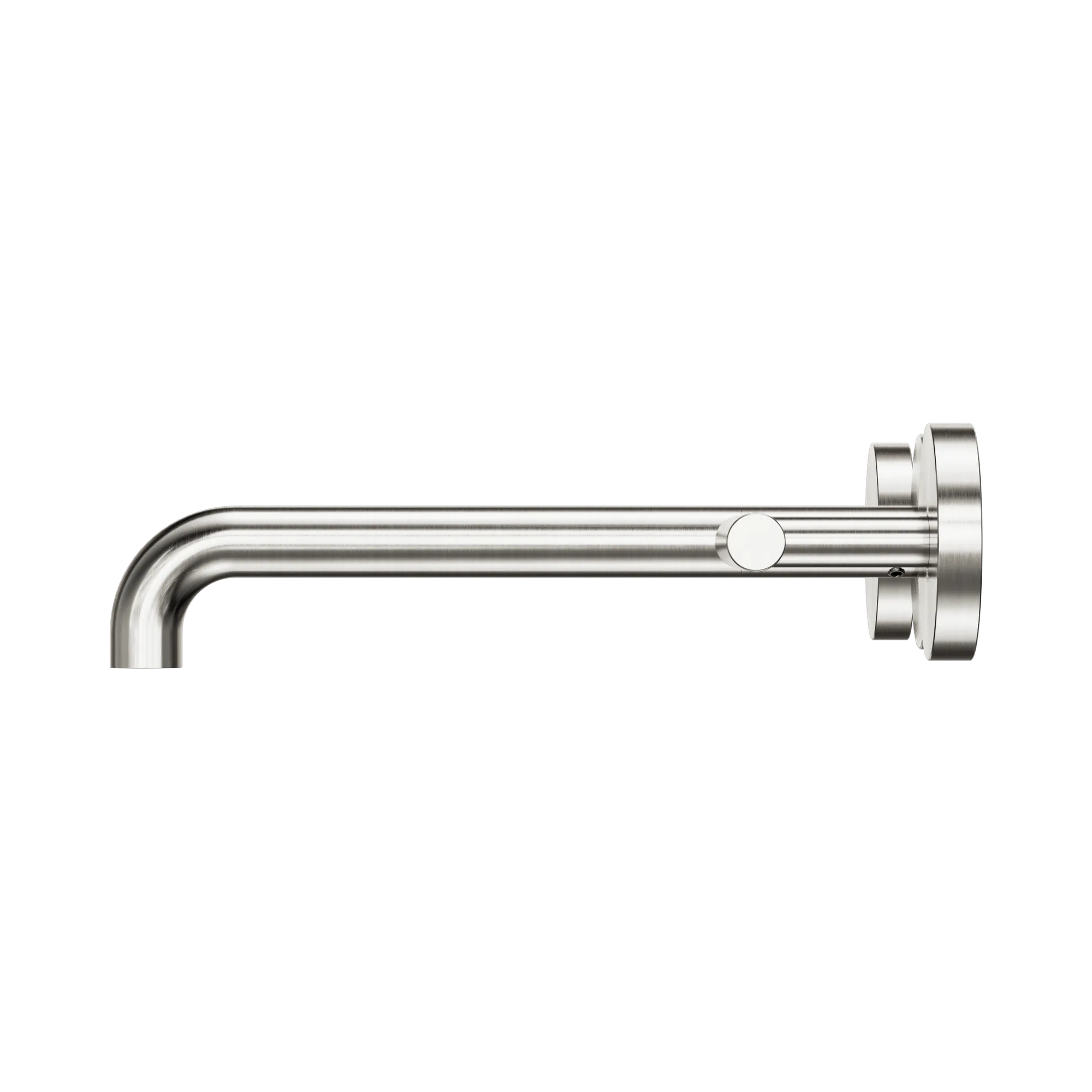 25 D008 BN Mecca Wall Basin Bath Set 220mm Spout Brushed Nickel image 2