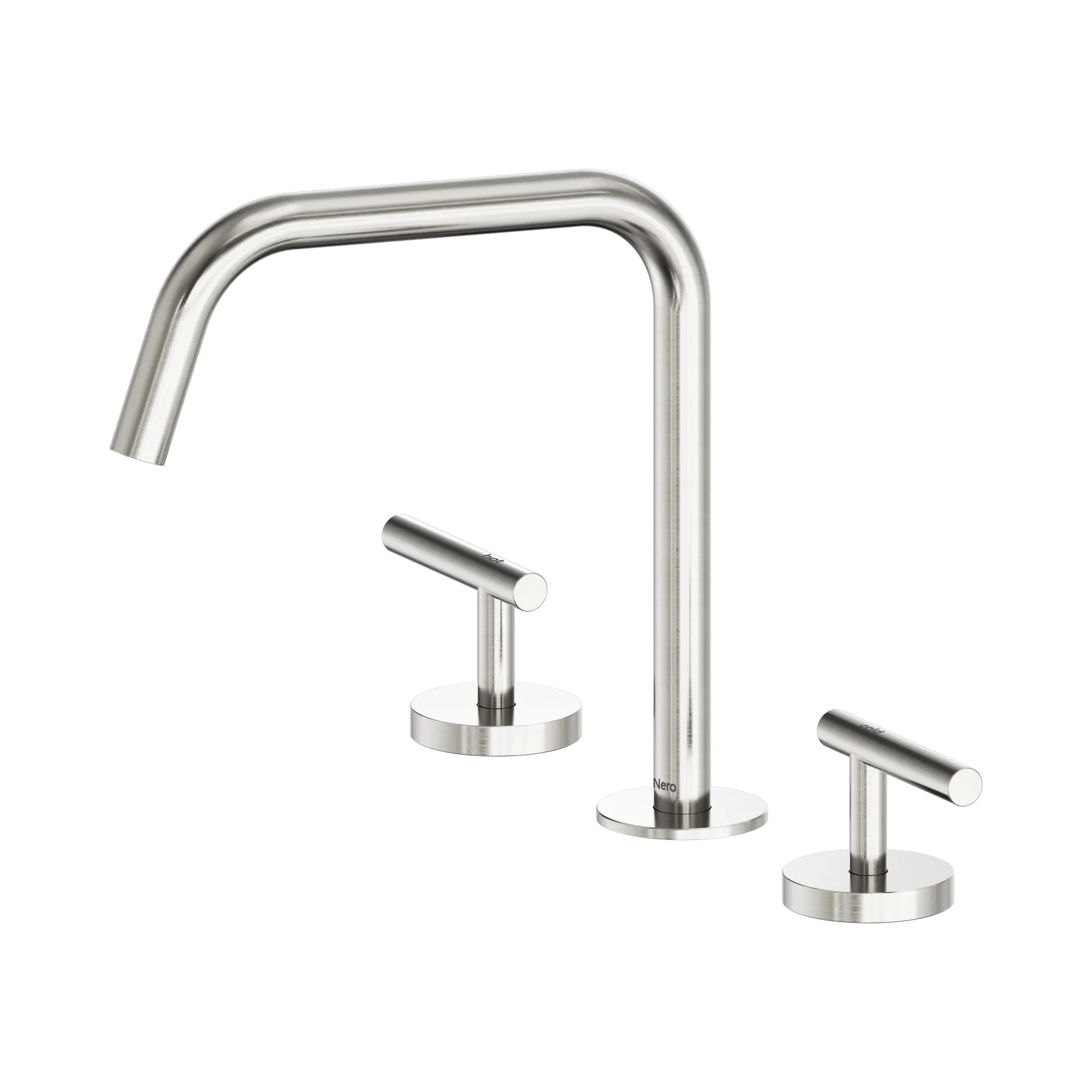 25 D003 BN Mecca Bath Kitchen Set Edge Spout II Brushed Nickel image 1