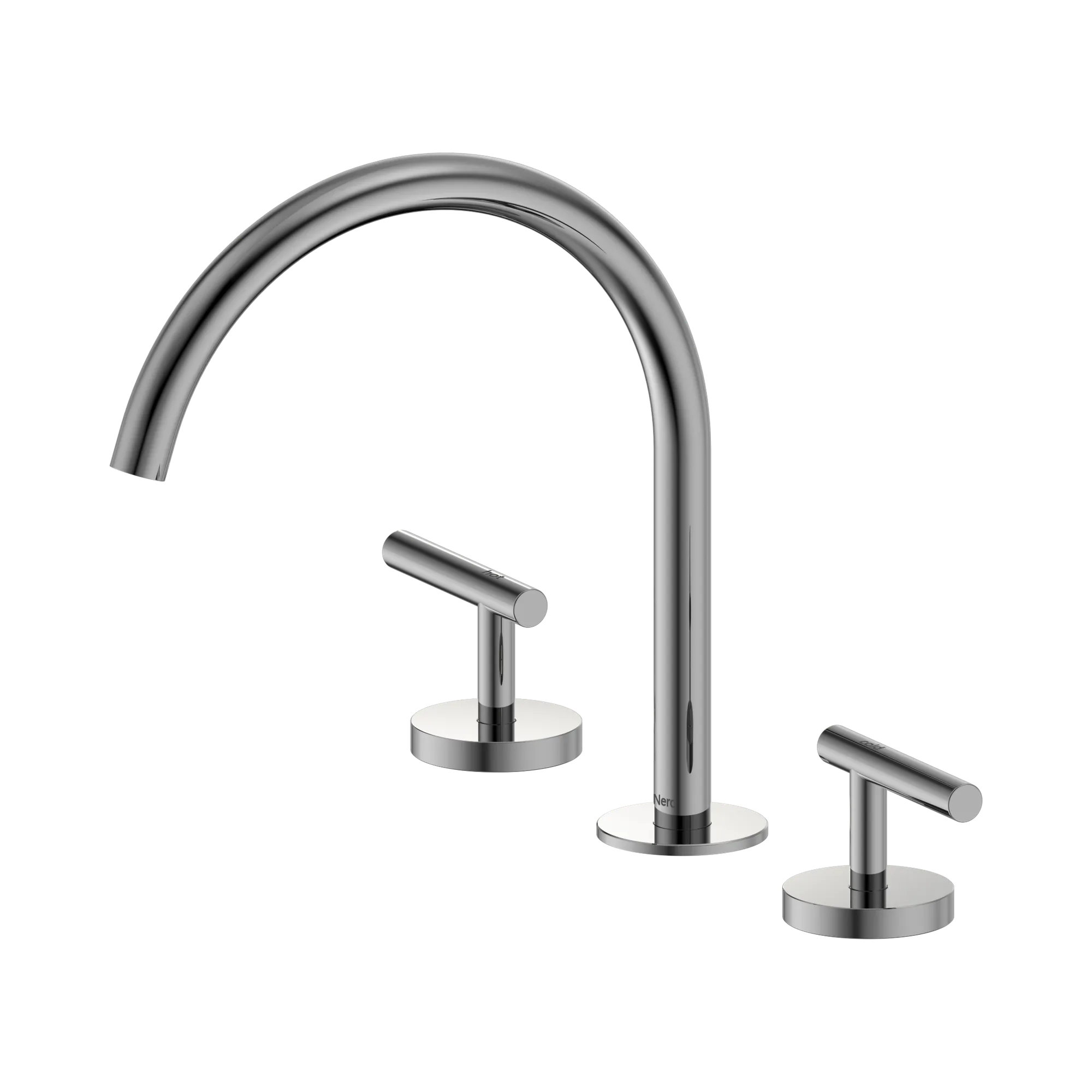 25 D004 CH Mecca Bath Kitchen Set Arc Spout Chrome image 1