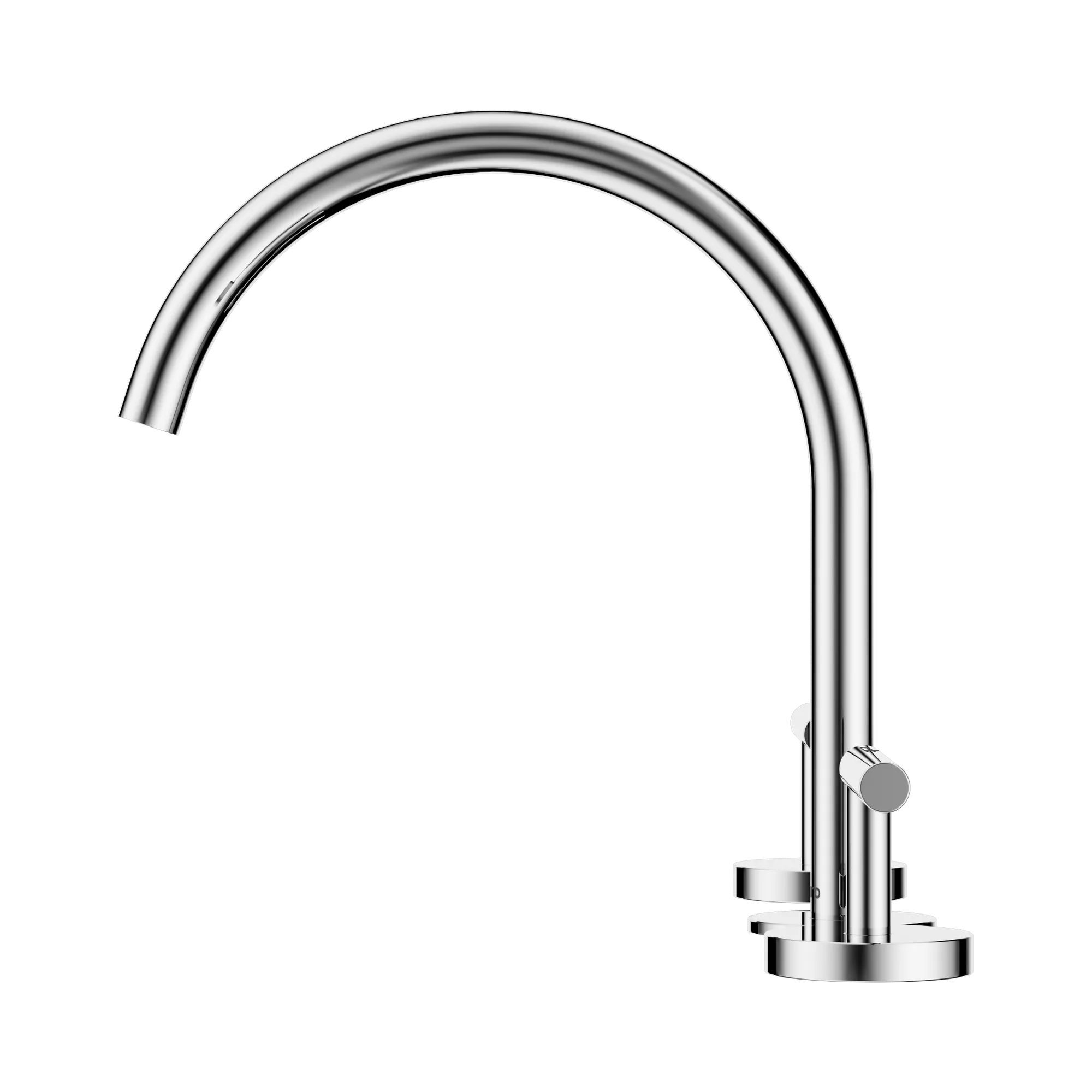 25 D004 CH Mecca Bath Kitchen Set Arc Spout Chrome image 2