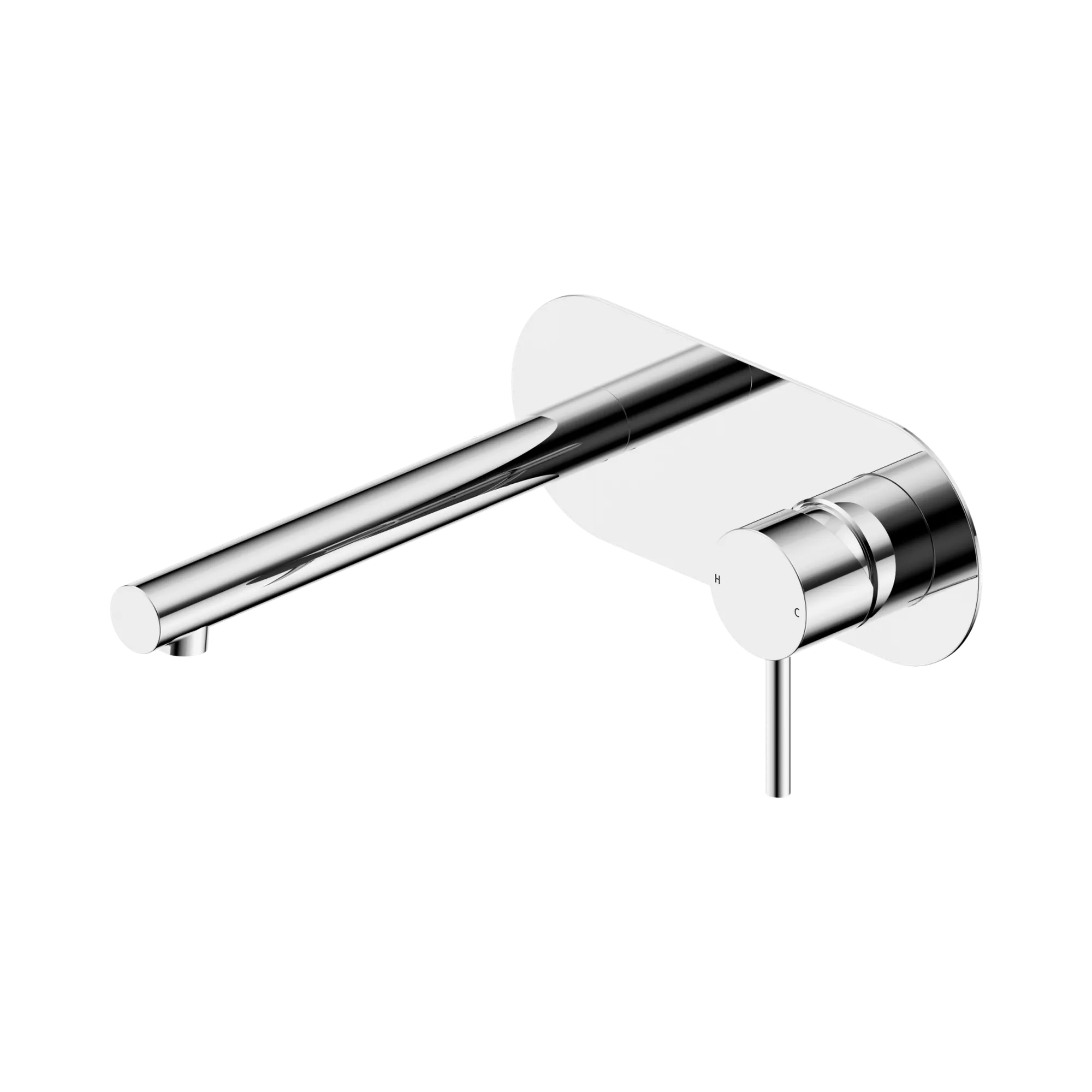 25 B005 CH Dolce II Wall Basin Bath Mixer Chrome image 1