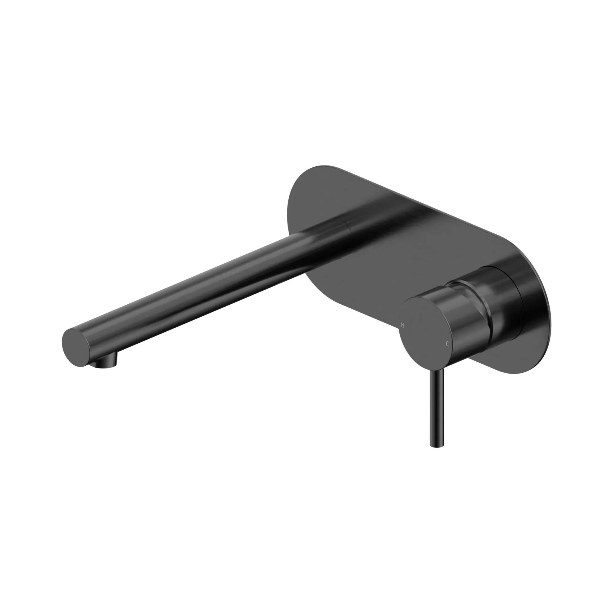 25 B005 GM Dolce II Wall Basin Bath Mixer Gun Metal image 1