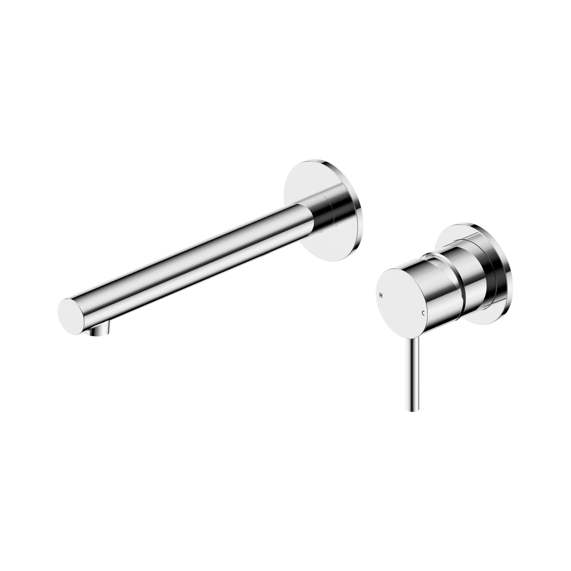 25 B008 CH Dolce II Wall Basin Bath Mixer Separate Back Plate Chrome image 1