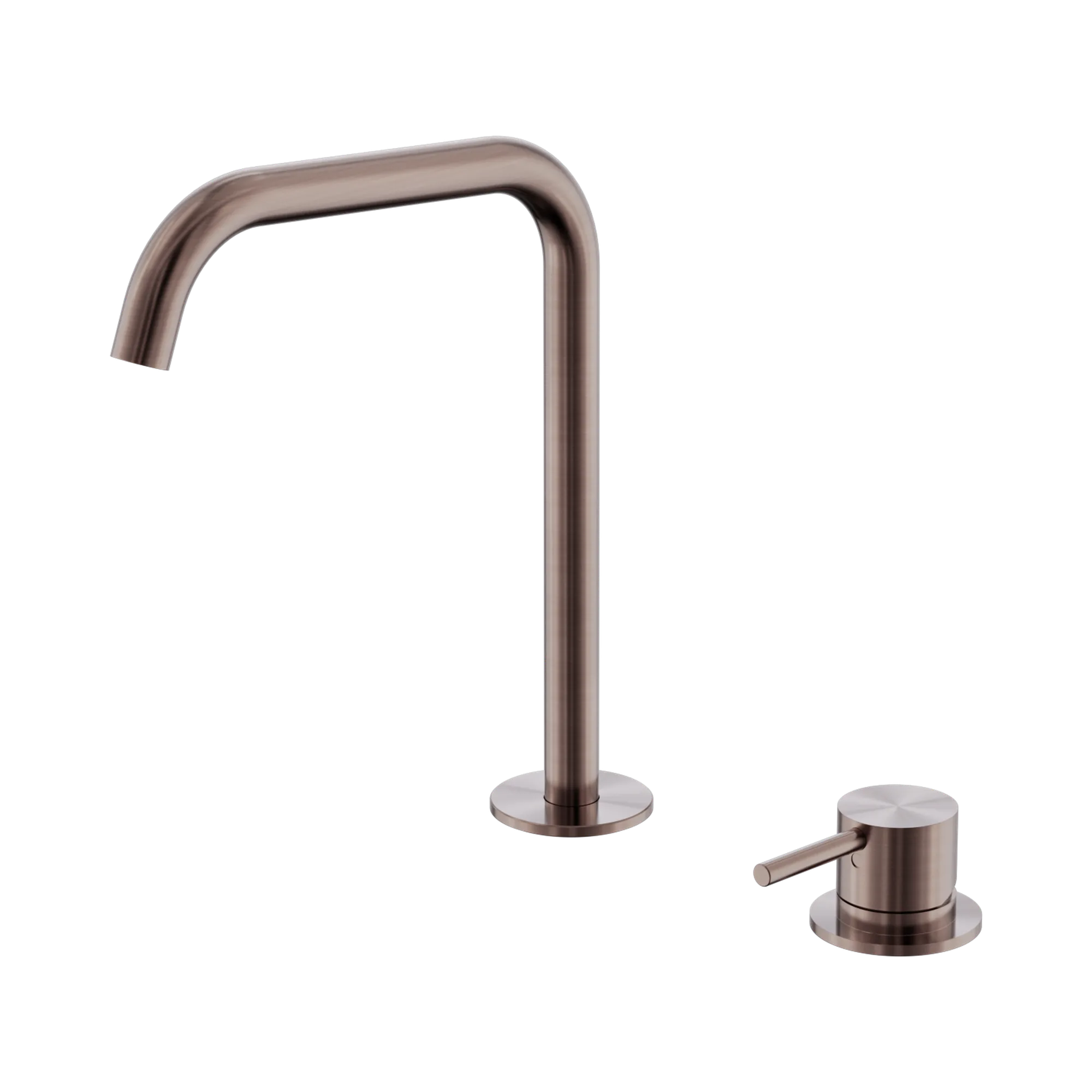 NR221901k BZ Mecca Hob Bath Kitchen Mixer Set Edge Spout Brushed Bronze image 1