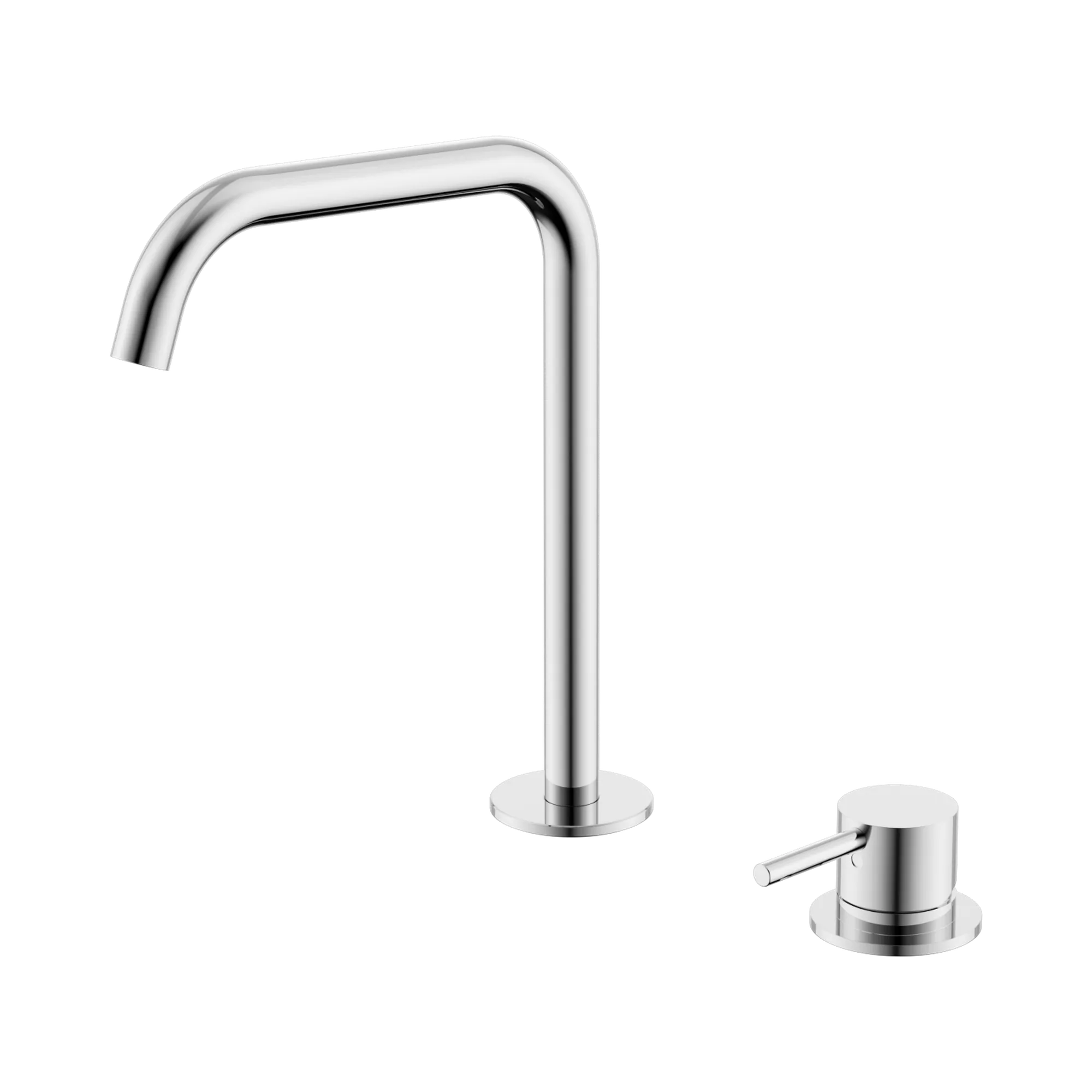 NR221901k CH Mecca Hob Bath Kitchen Mixer Set Edge Spout Chrome image 1