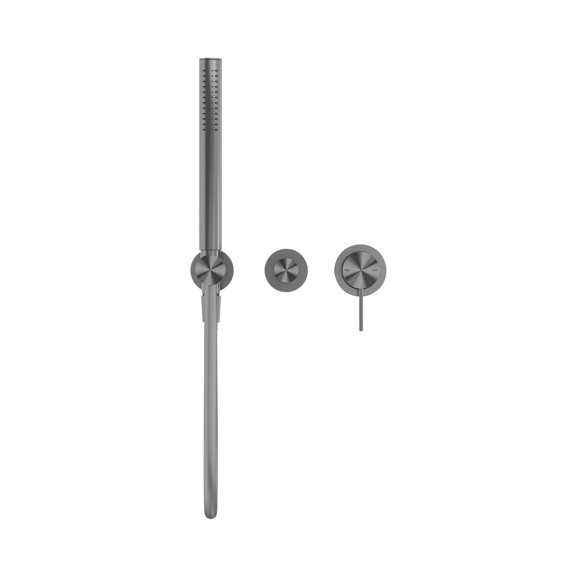 NR221903f GM Mecca Shower Mixer With Divertor System Seperate Back Plate Gun Metal image 2