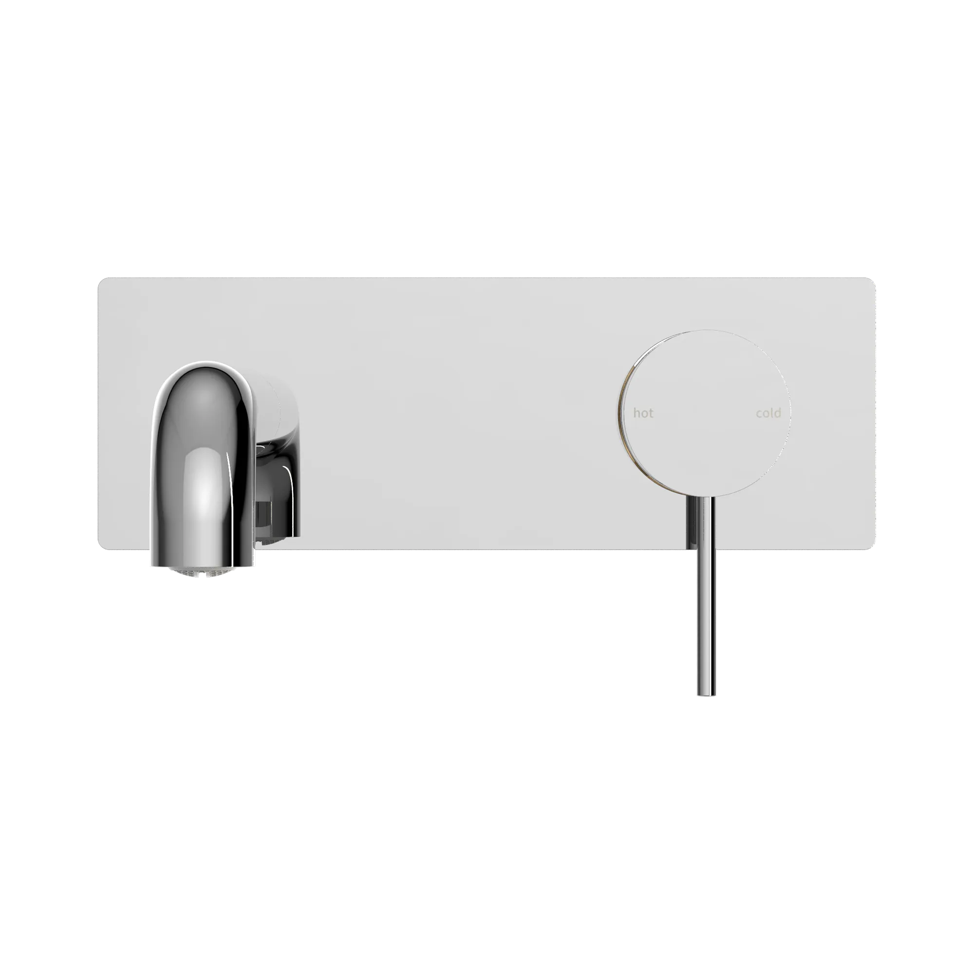 NR221907a185 CH Mecca Wall Basin Mixer 185mm Spout Chrome image 2