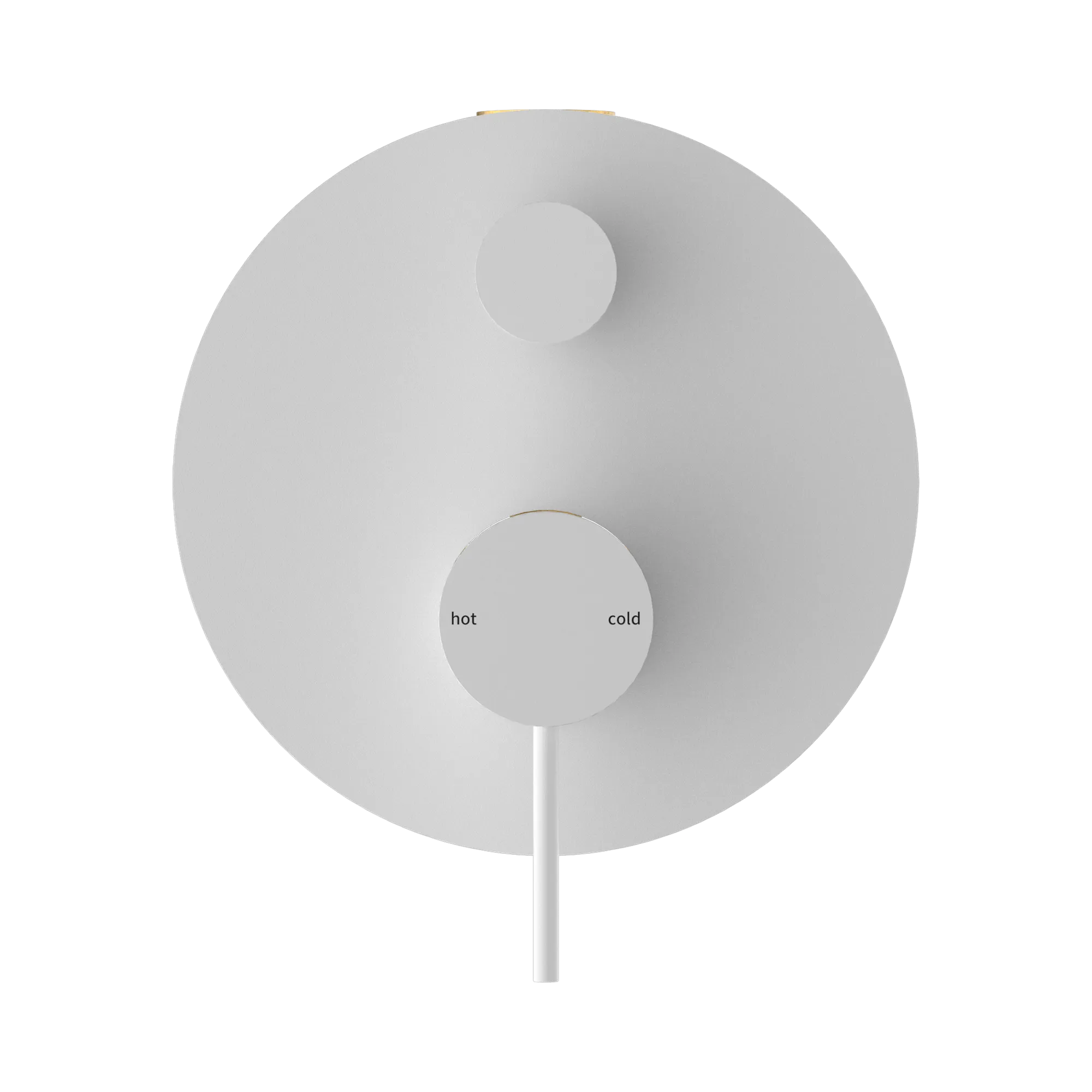 NR221909a MW Mecca Shower Mixer With Divertor Matte White image 2