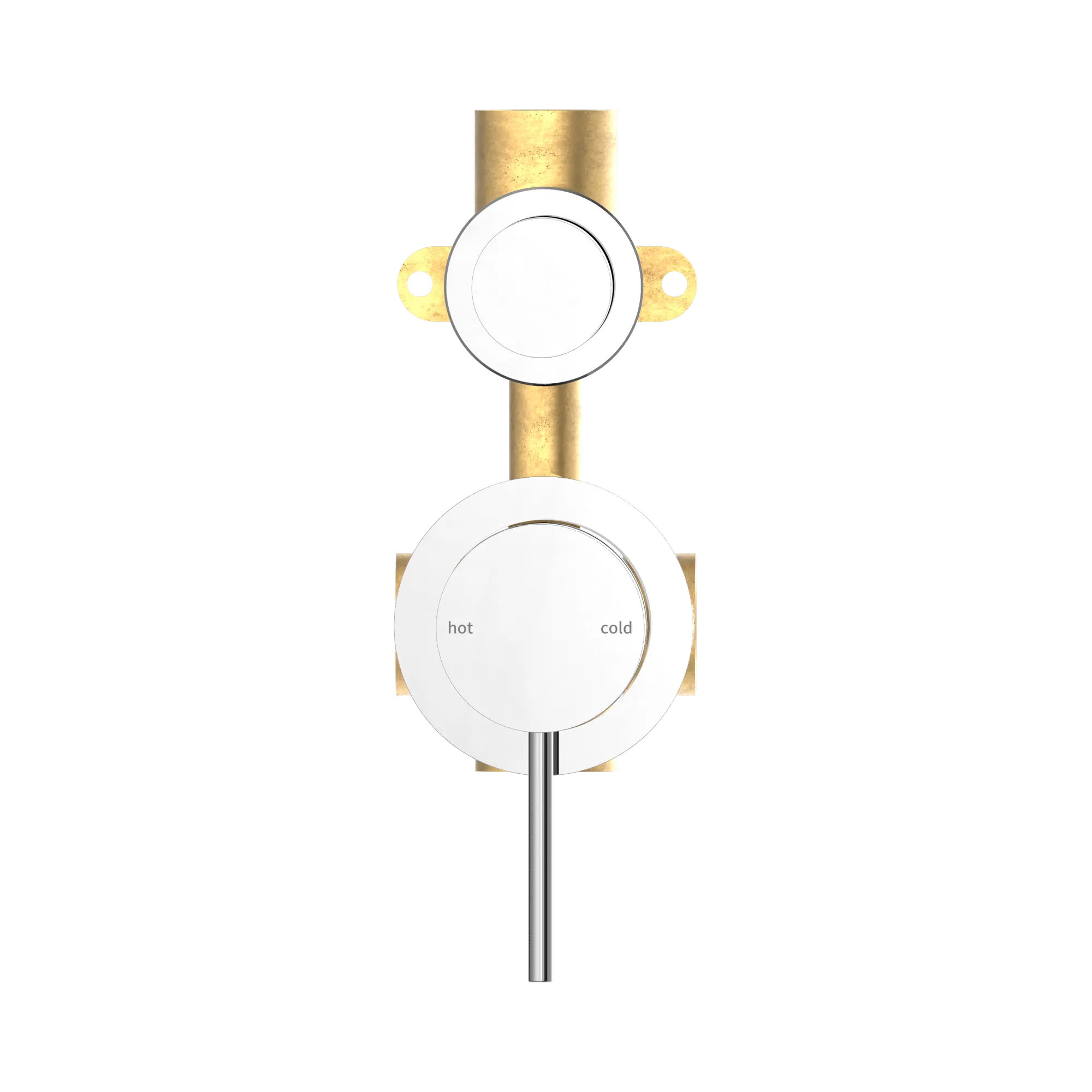 NR221909t CH Mecca Shower Mixer With Divertor Separate Back Plate Chrome image 2