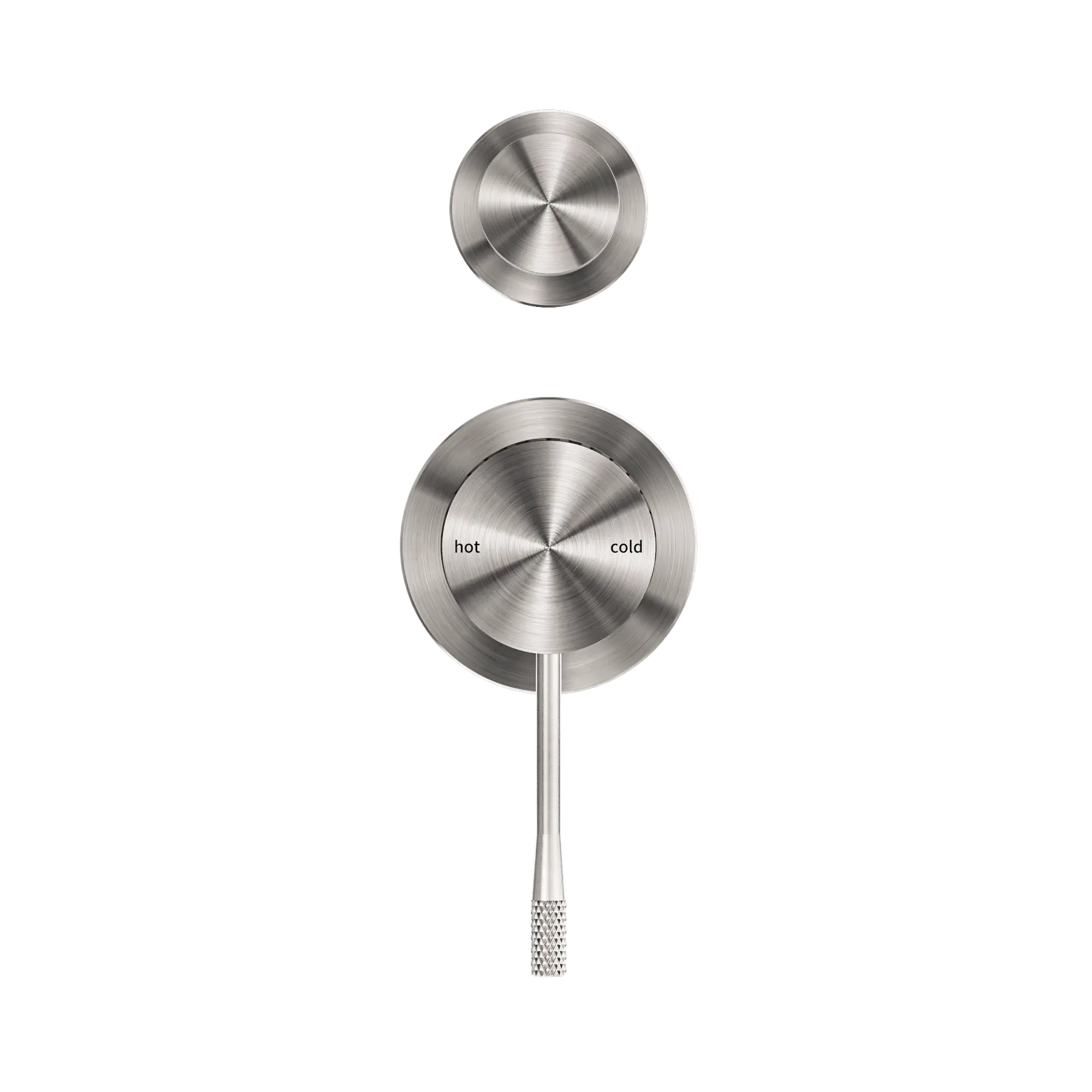 NR251909e BN Opal Shower Mixer With Divertor Separate Plate Brushed Nickel image 2